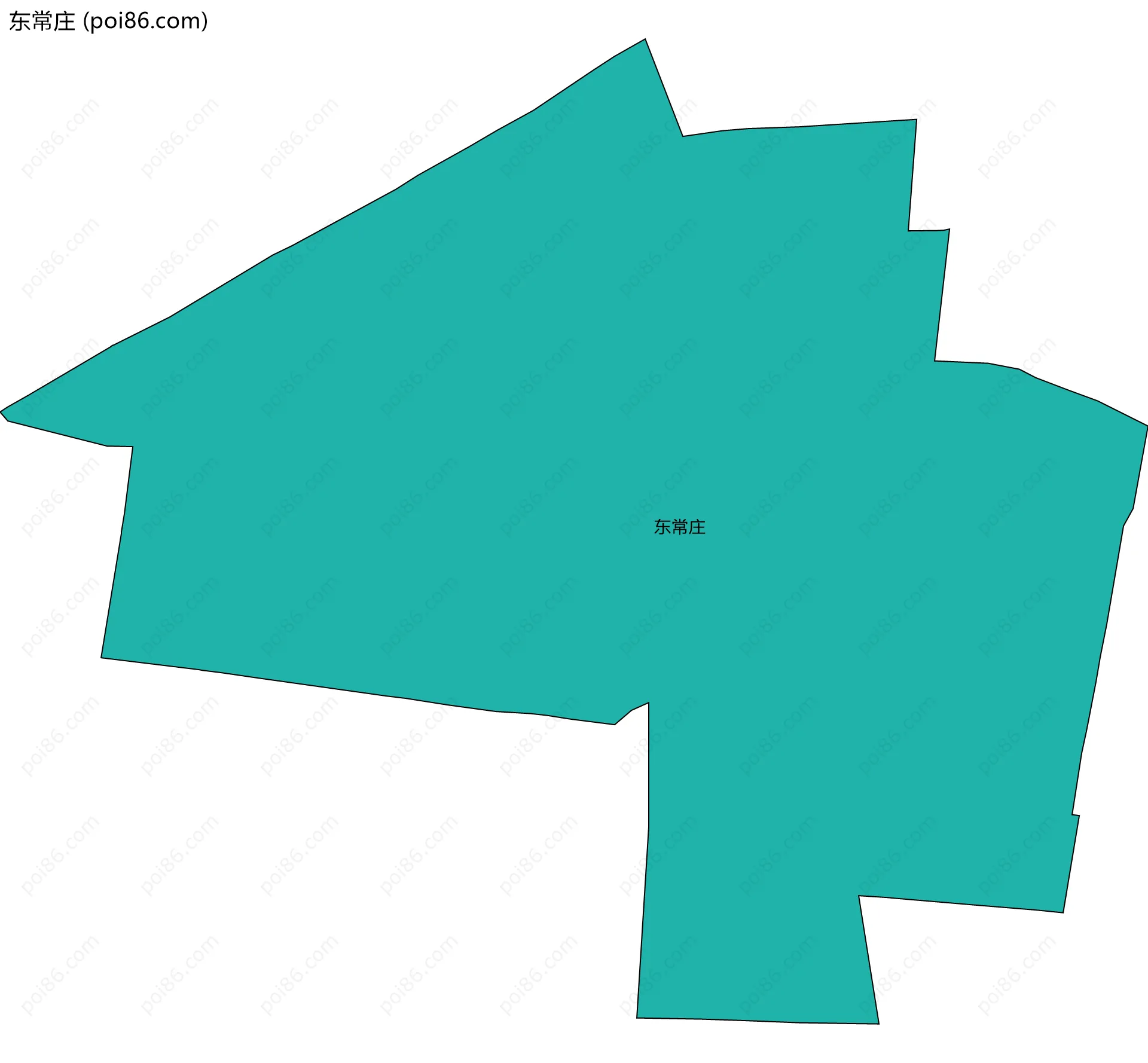 东常庄边界地图