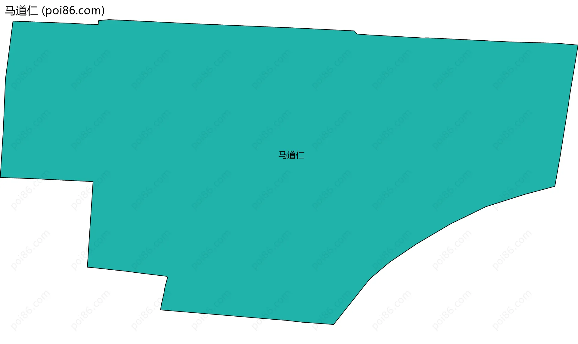 马道仁边界地图