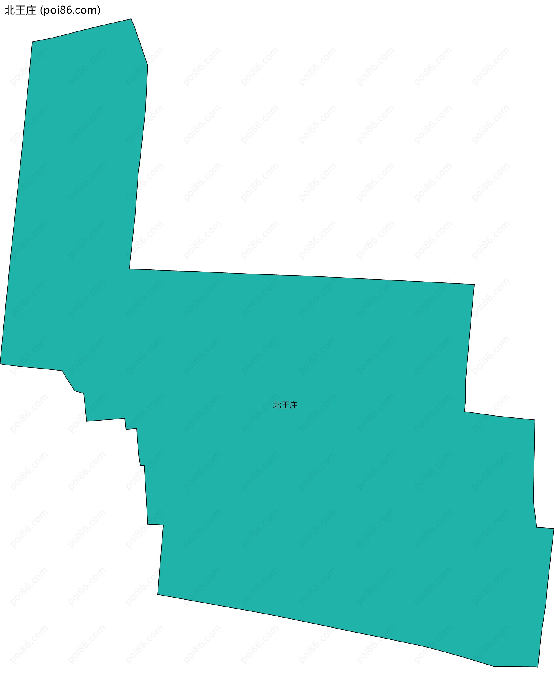 北王庄边界地图