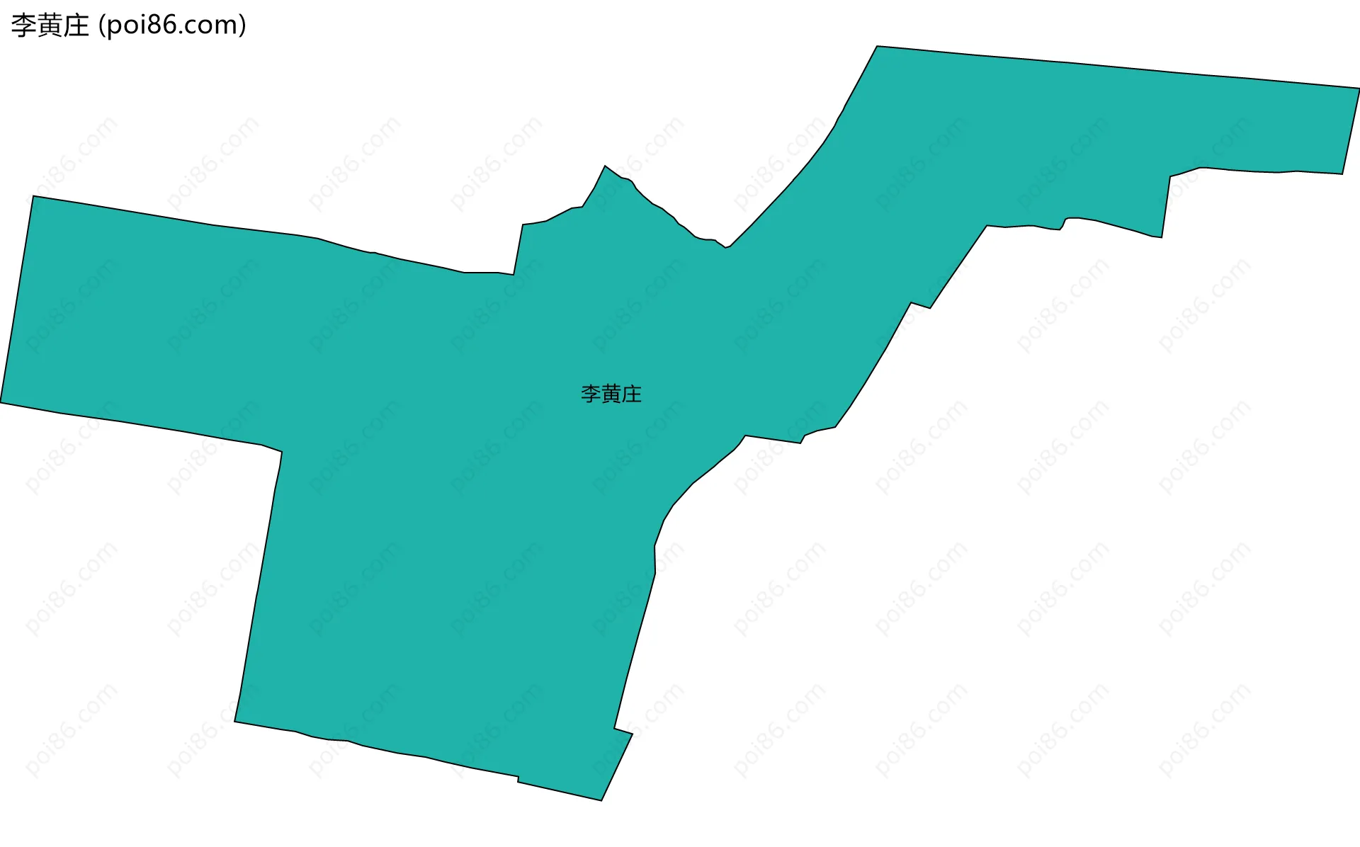 李黄庄边界地图