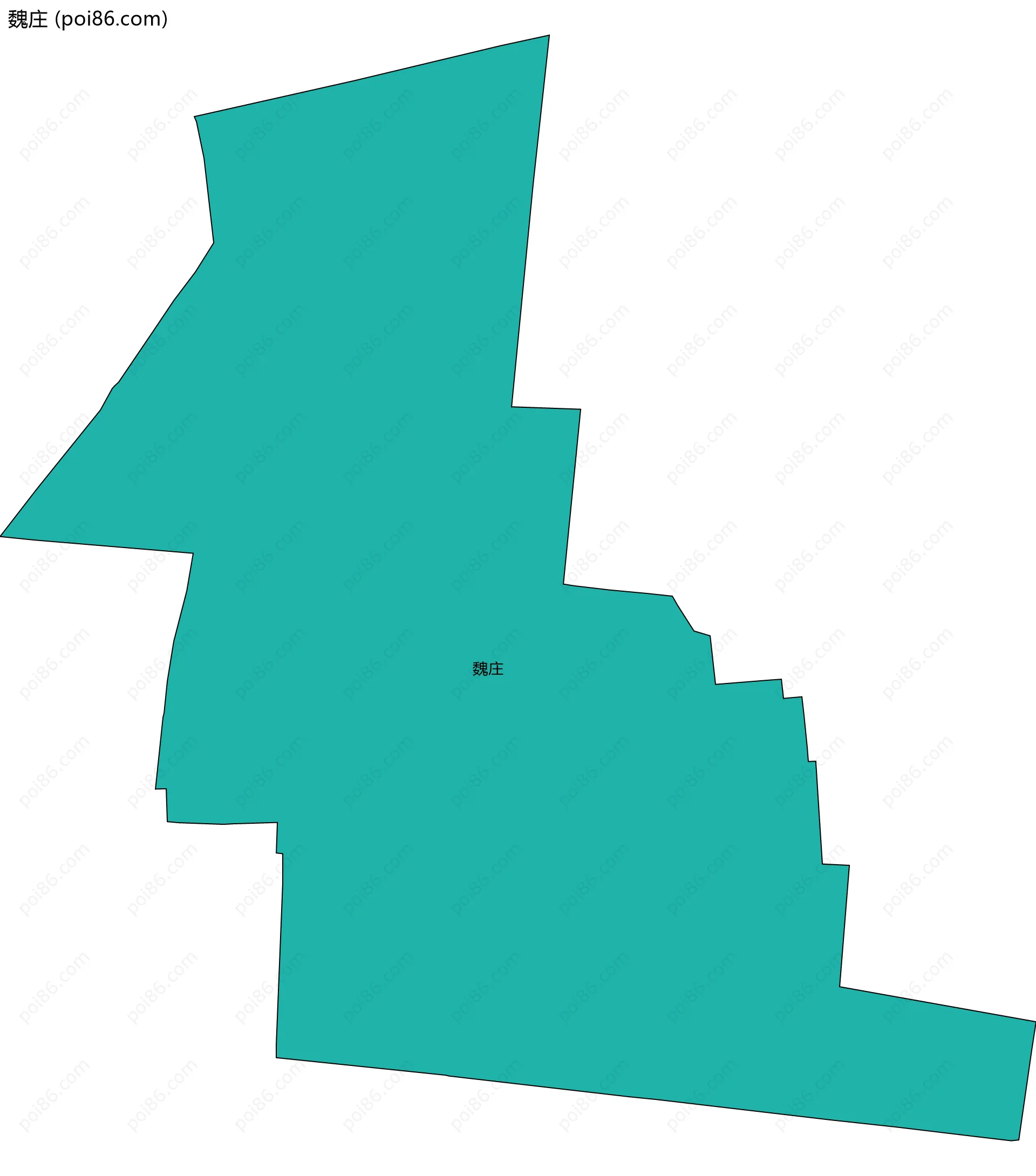 魏庄边界地图