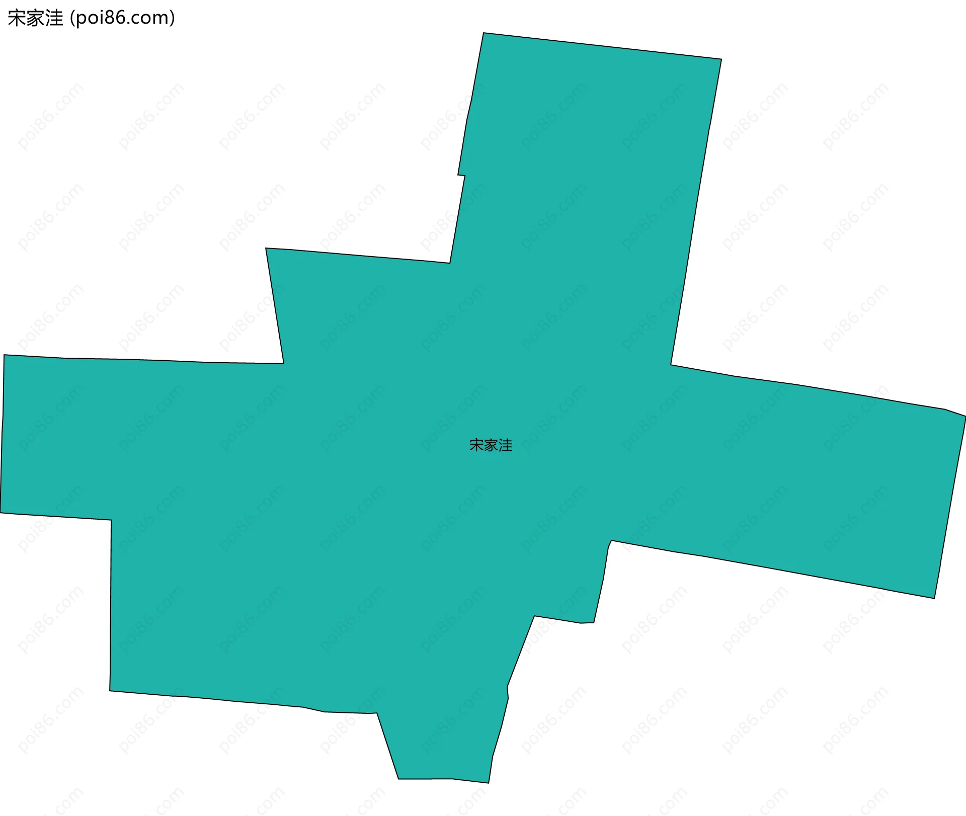 宋家洼边界地图