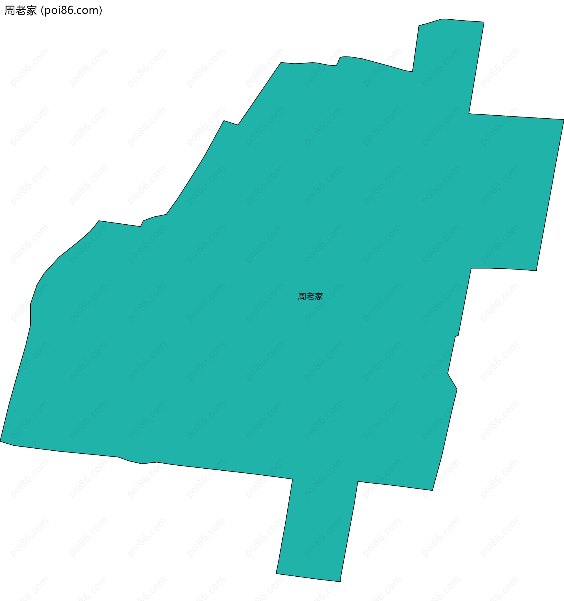 周老家边界地图