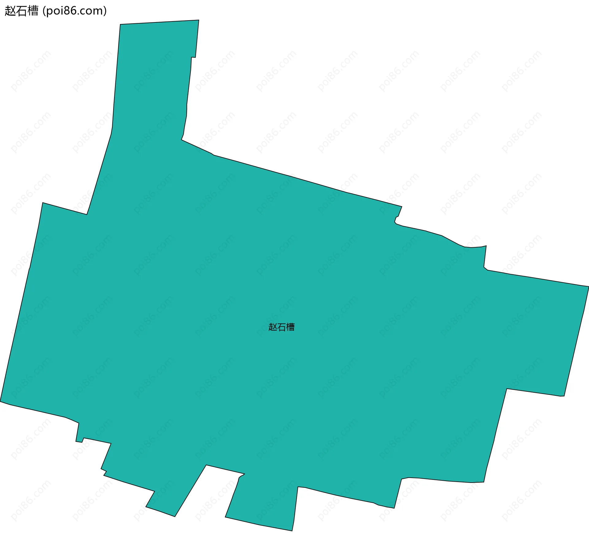 赵石槽边界地图