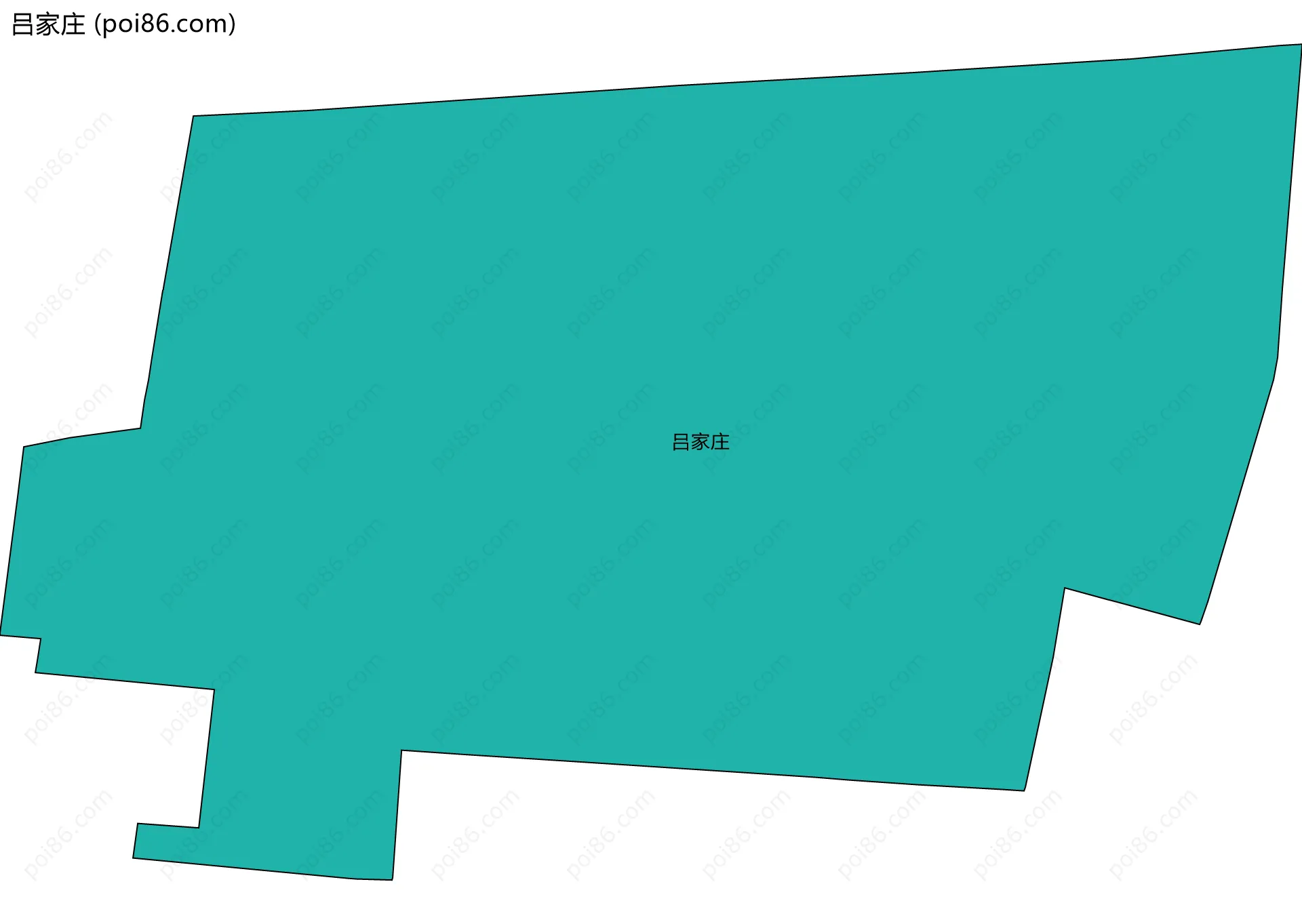 吕家庄边界地图