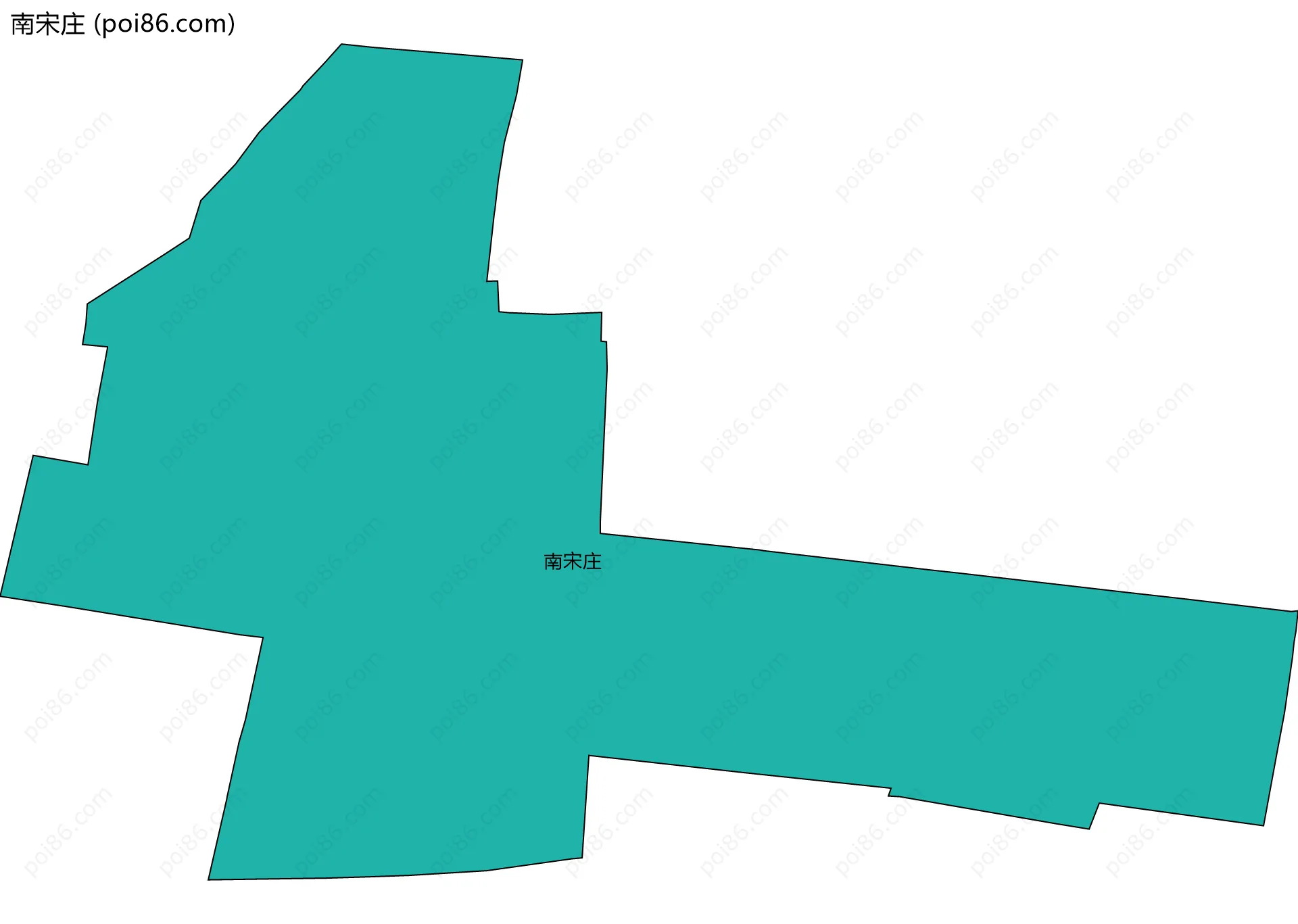 南宋庄边界地图