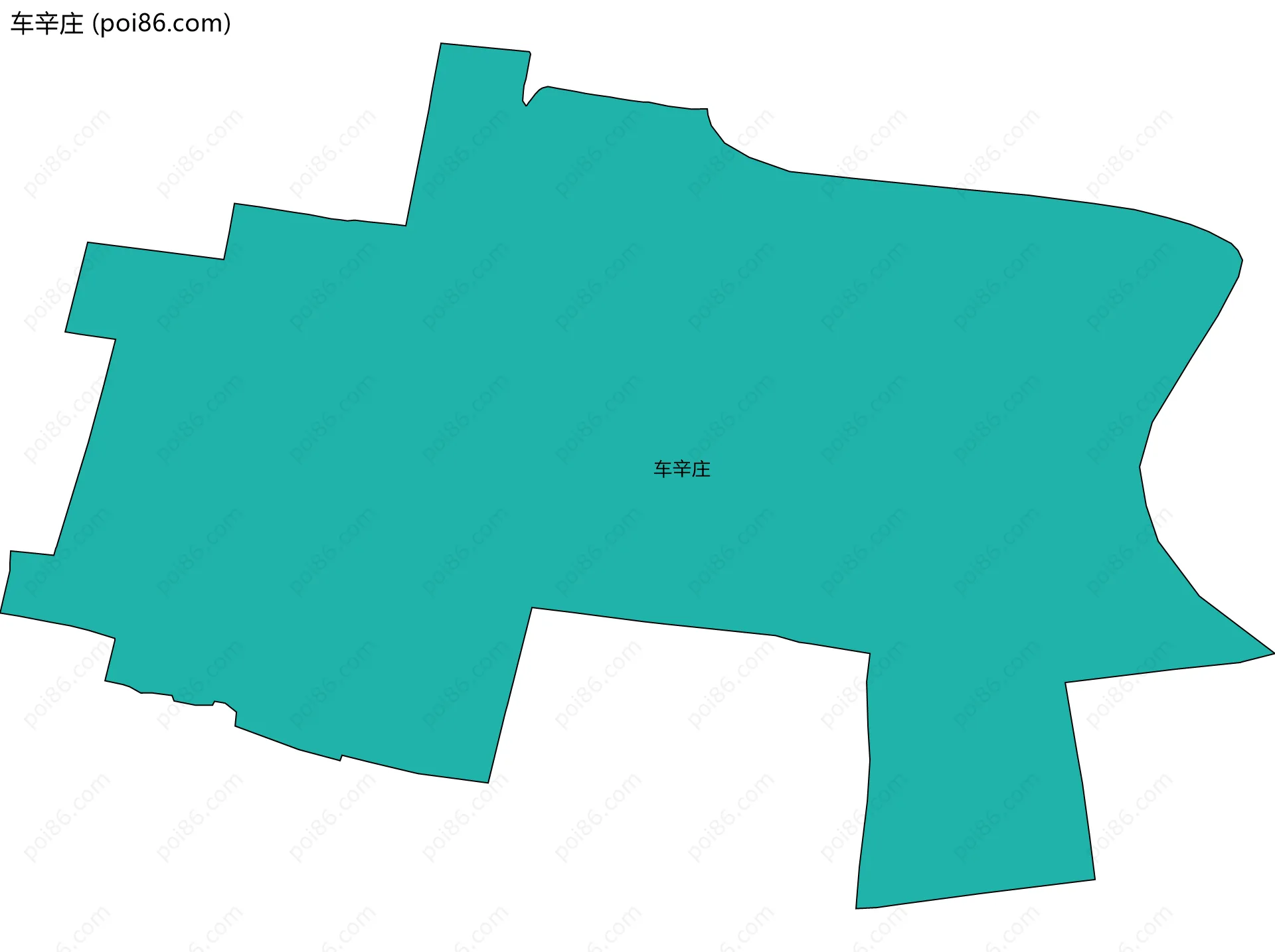 车辛庄边界地图