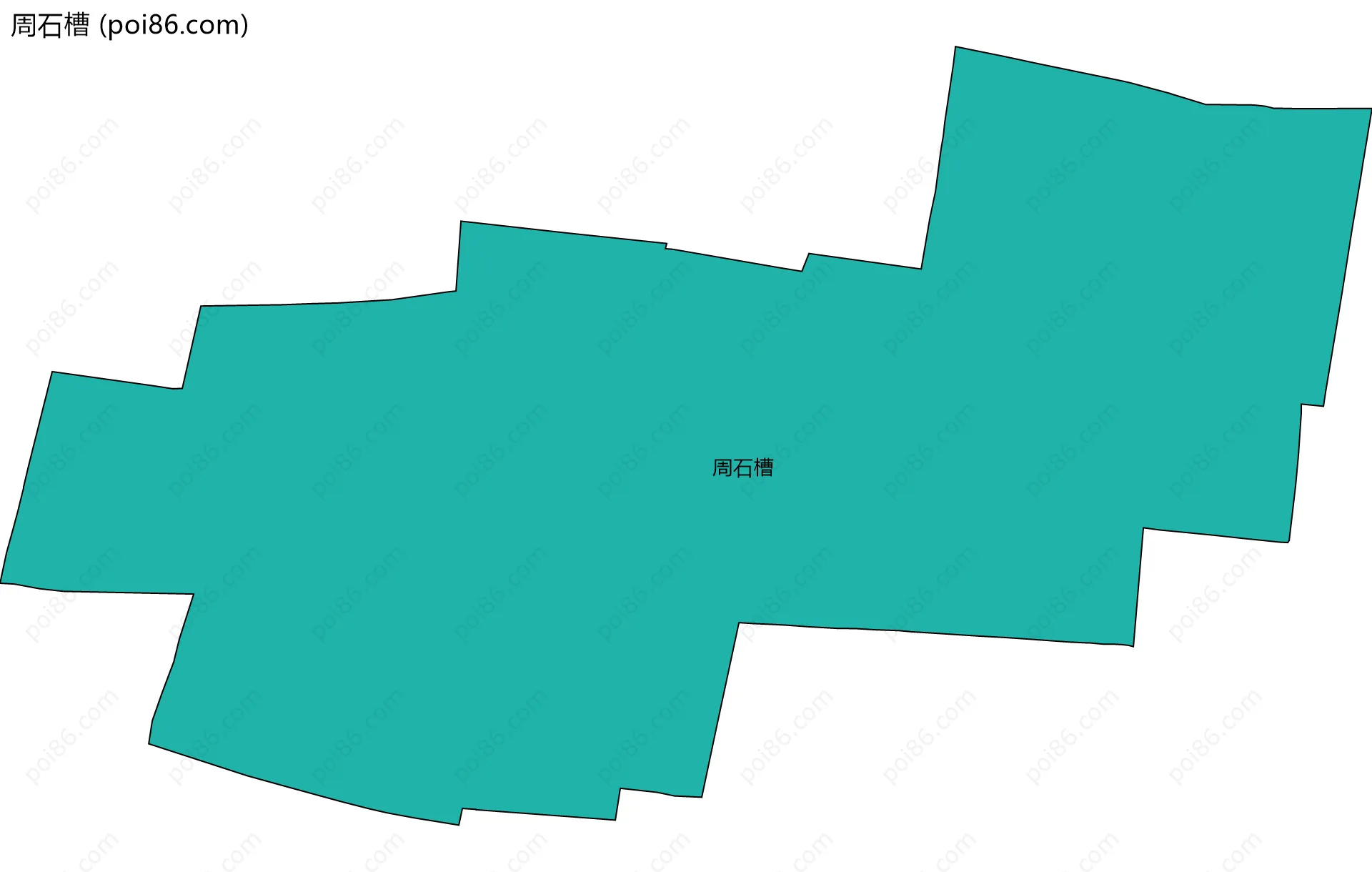 周石槽边界地图