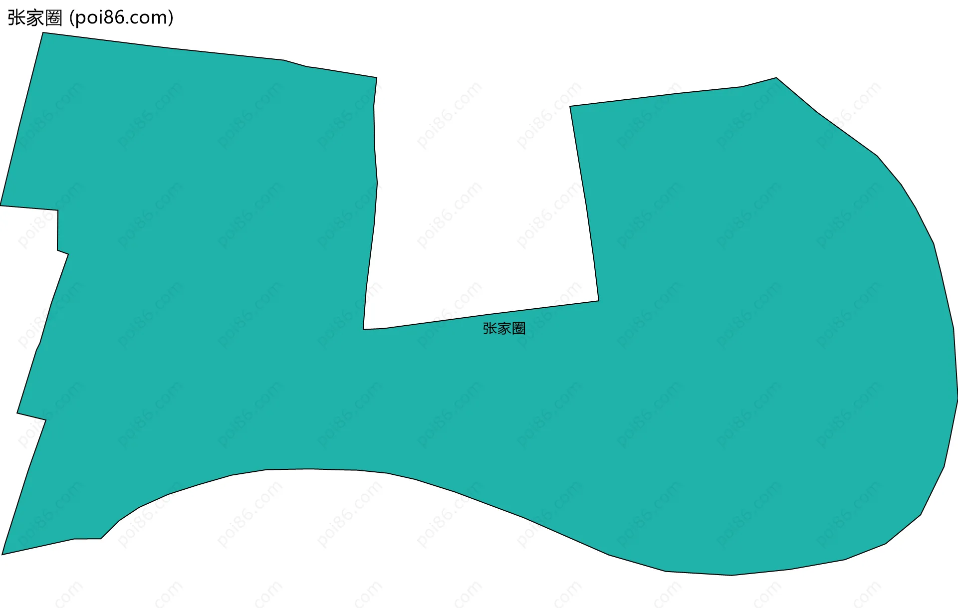 张家圈边界地图