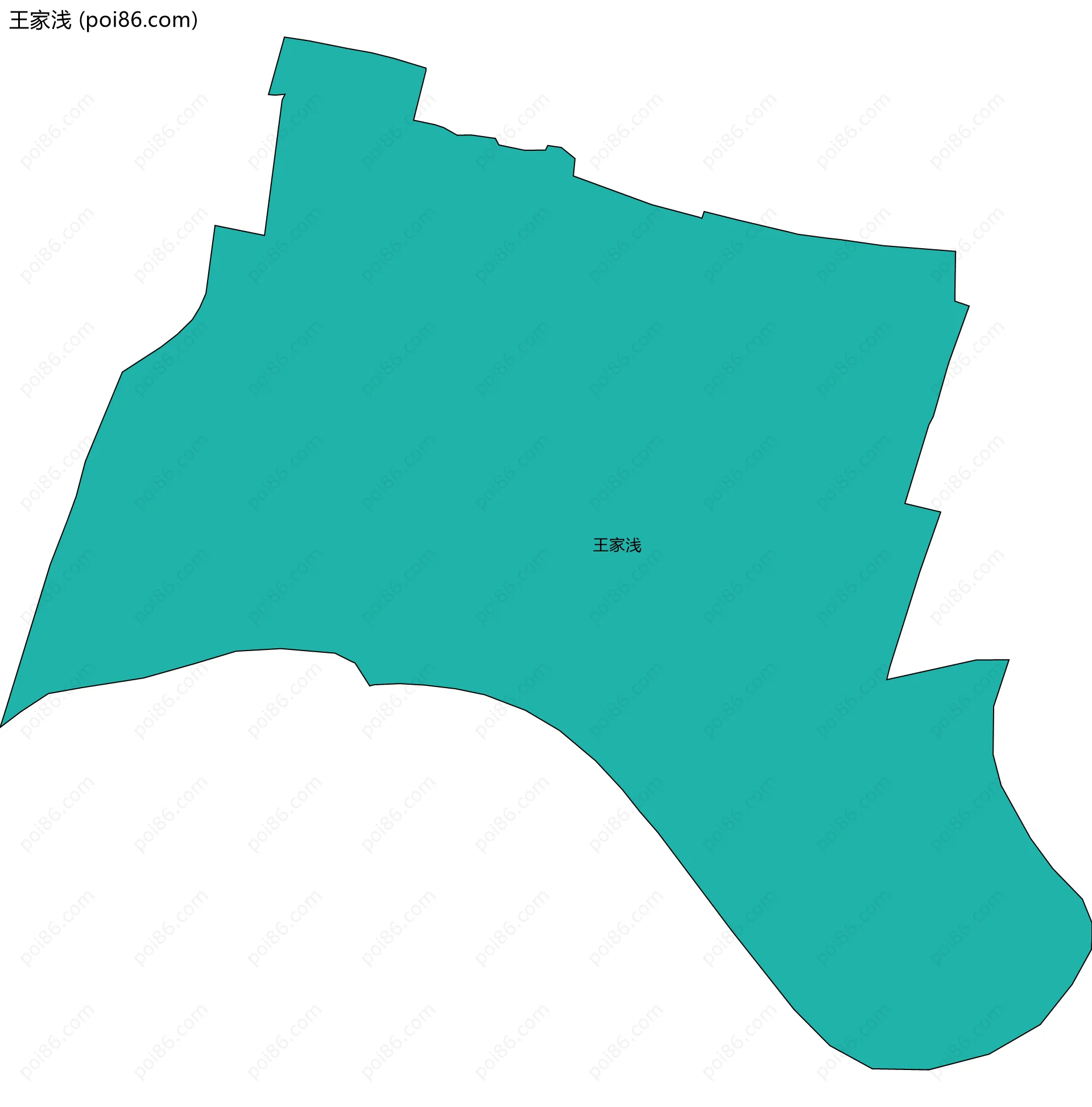 王家浅边界地图