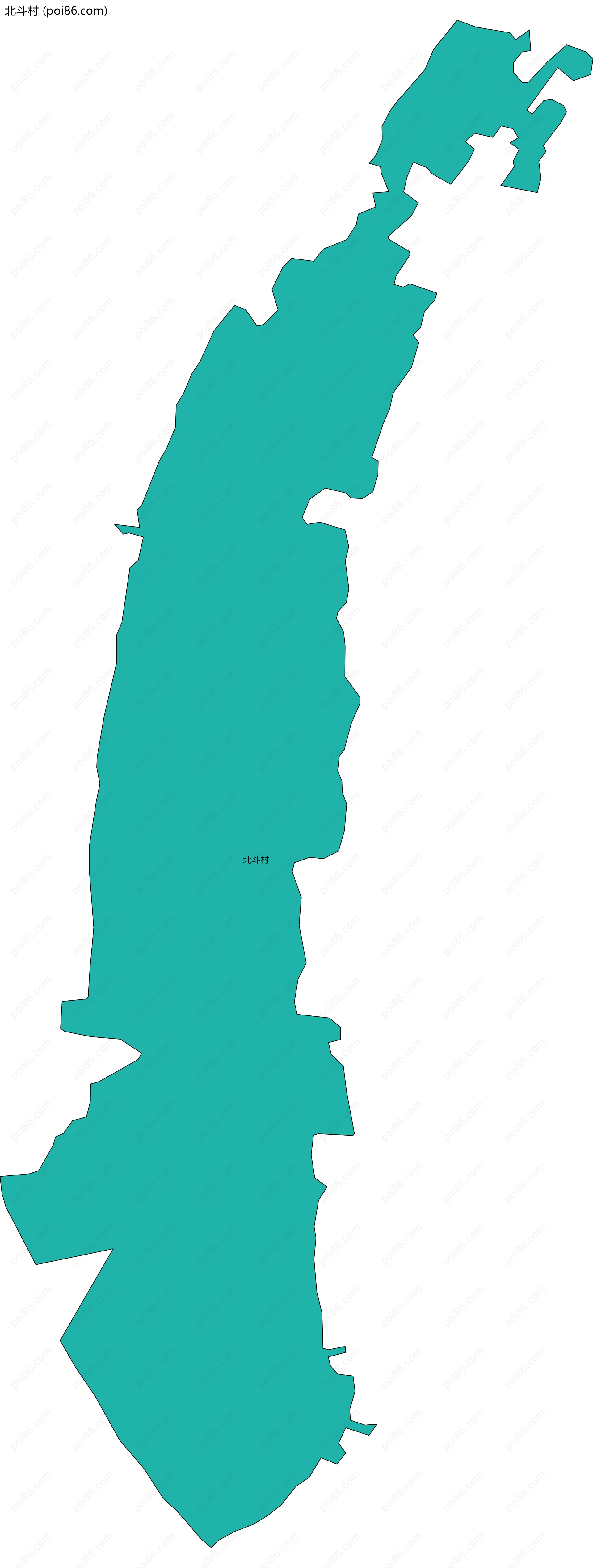 北斗村边界地图