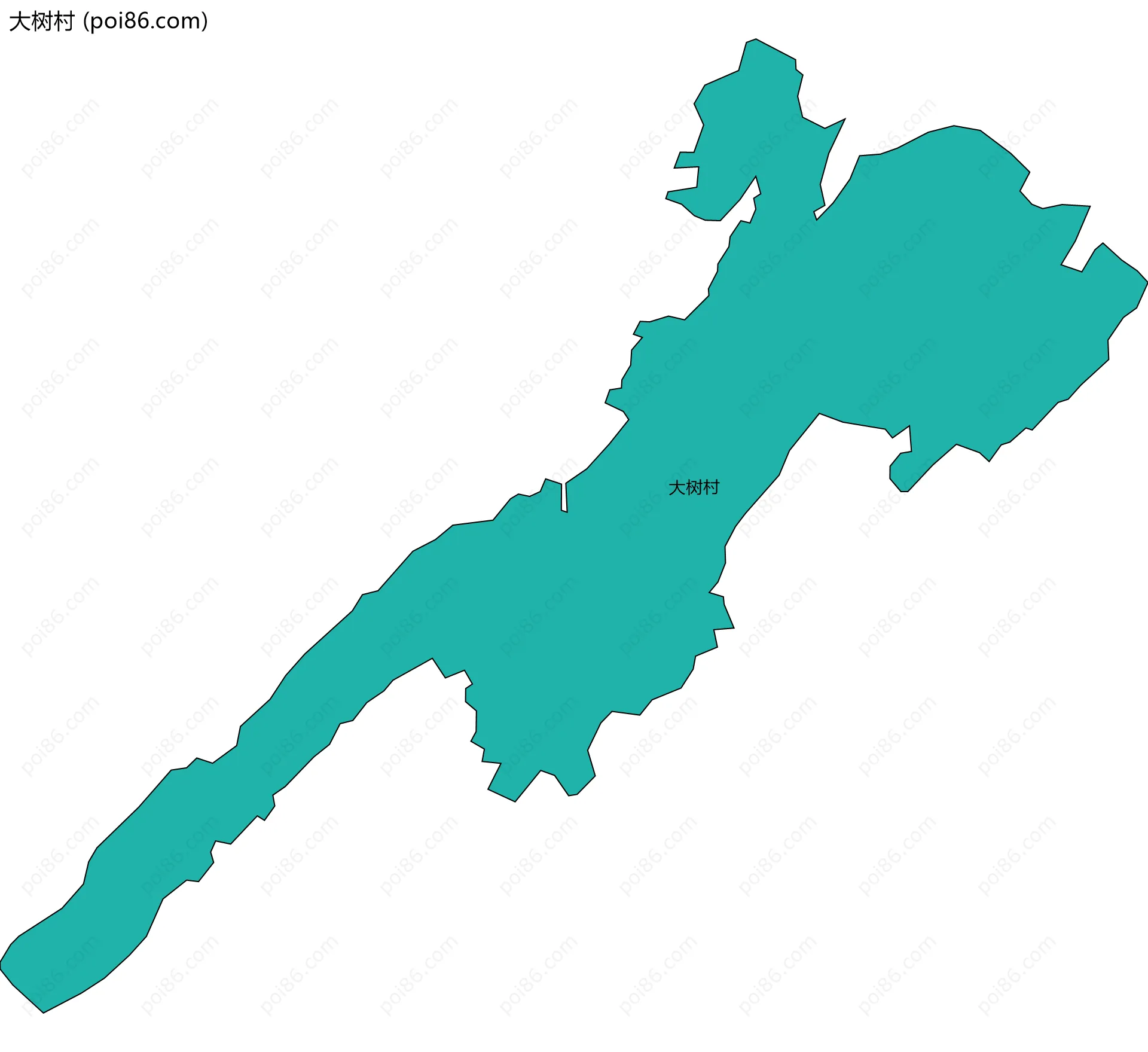 大树村边界地图