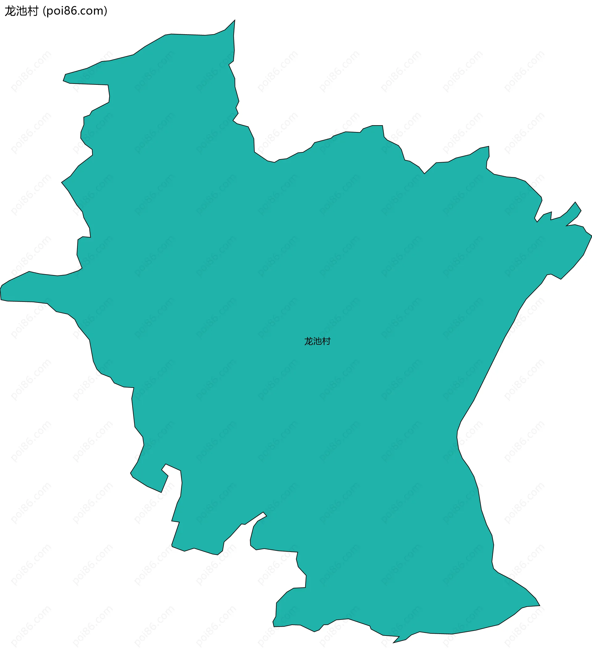龙池村边界地图