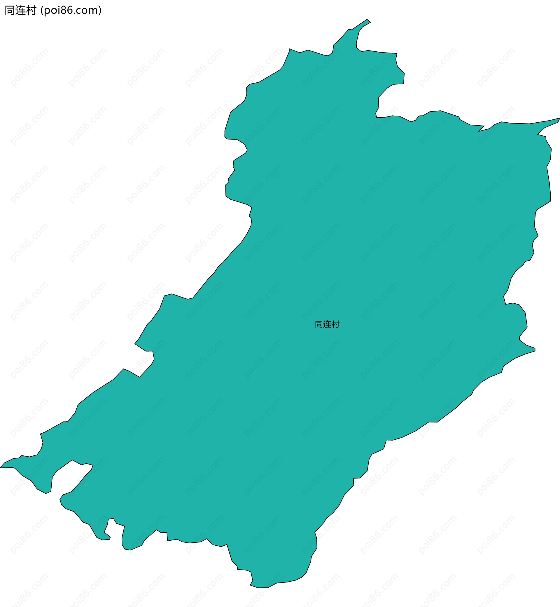 同连村边界地图