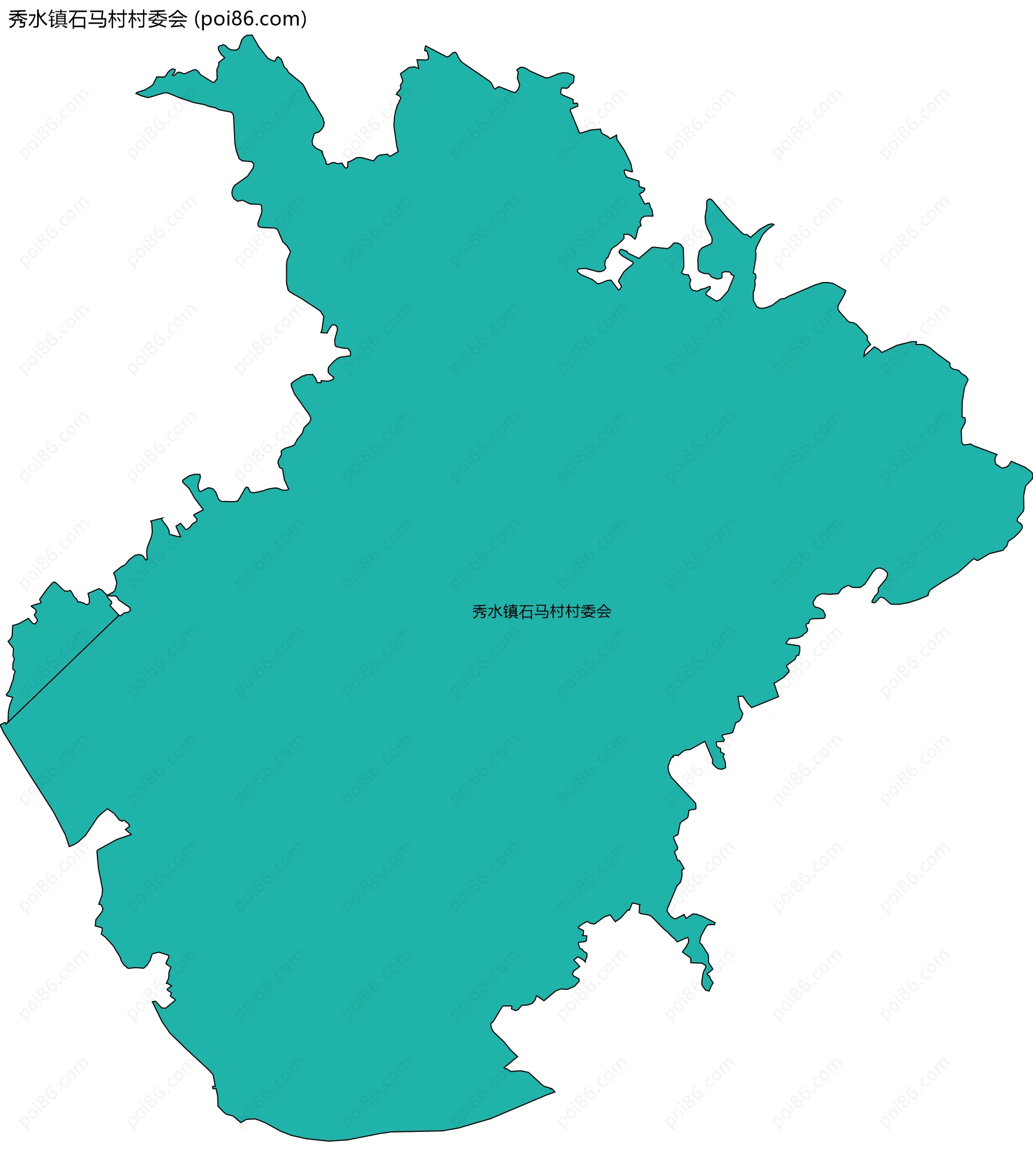 秀水镇石马村村委会边界地图