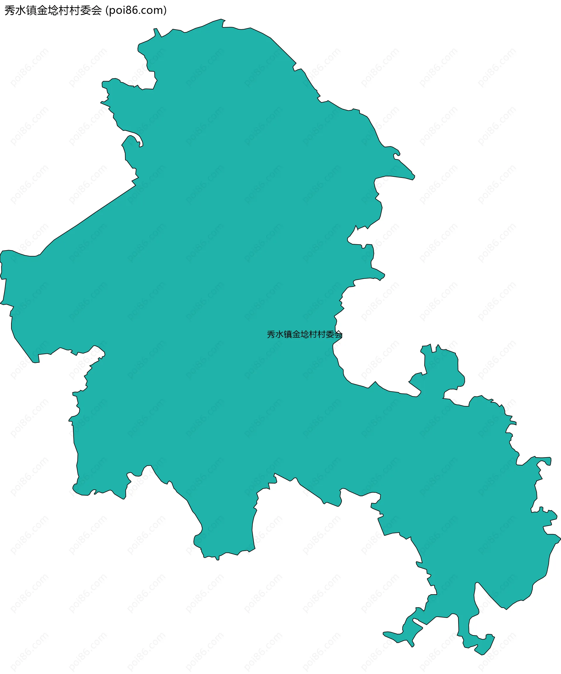 秀水镇金埝村村委会边界地图