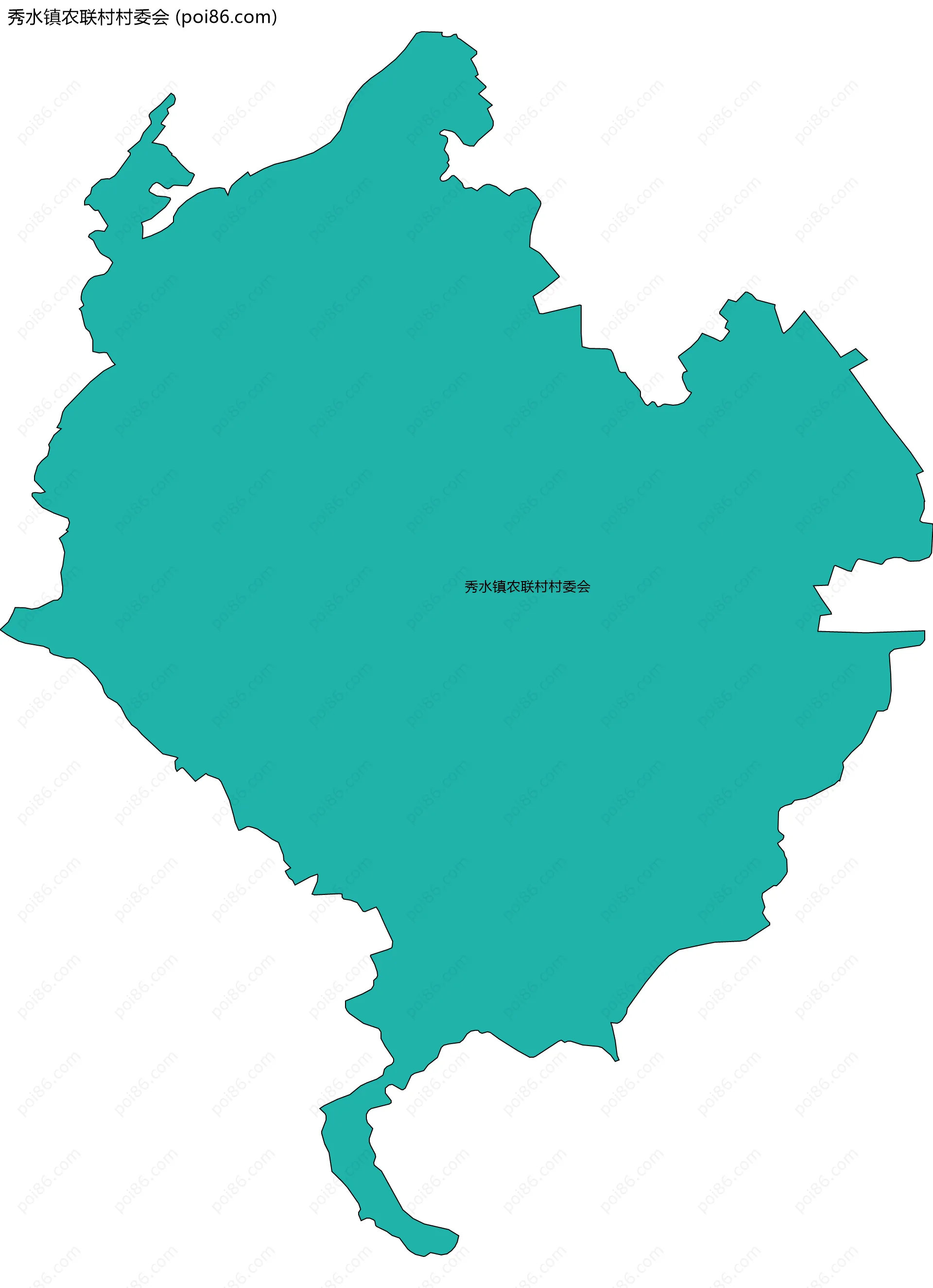 秀水镇农联村村委会边界地图