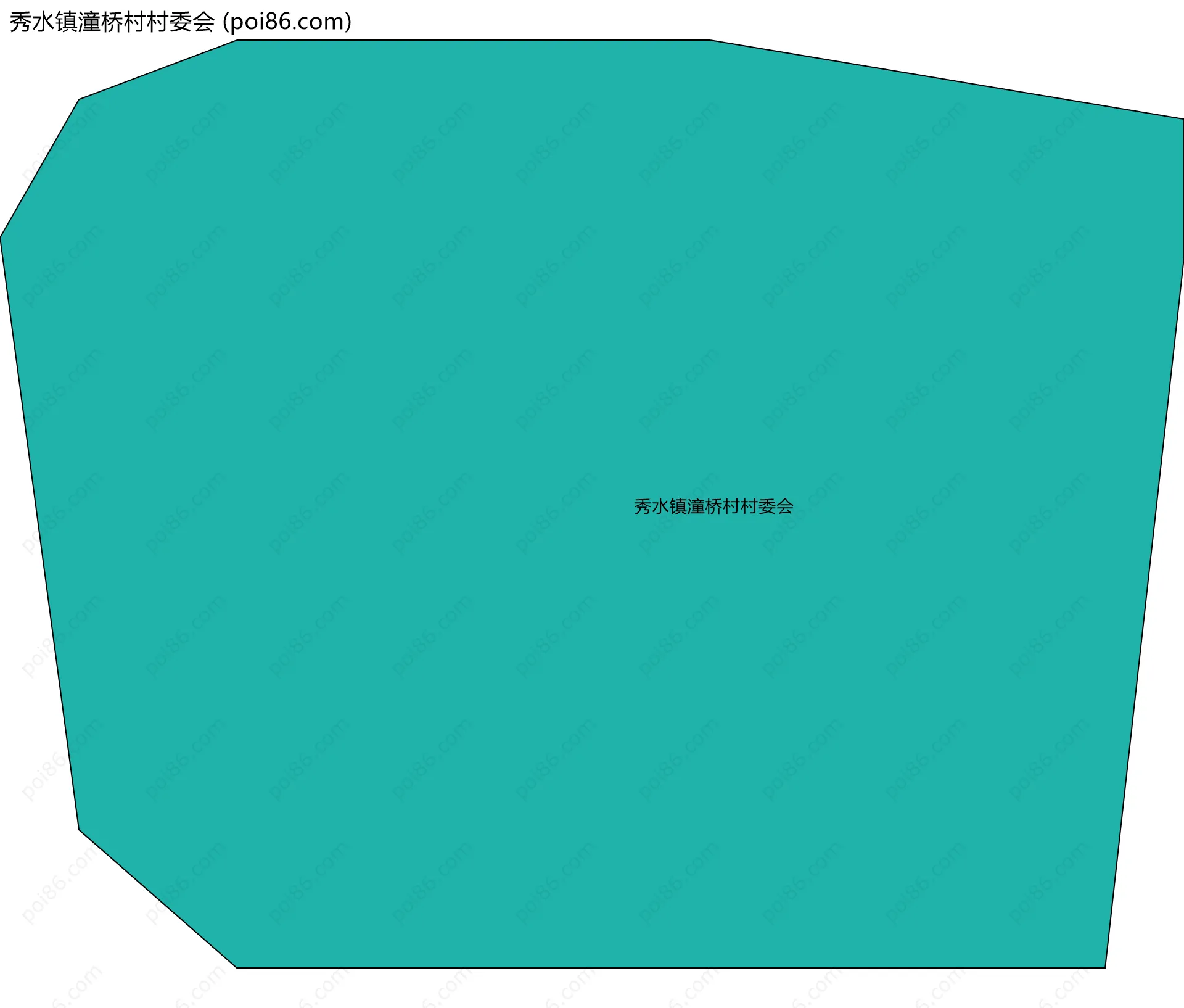秀水镇潼桥村村委会边界地图
