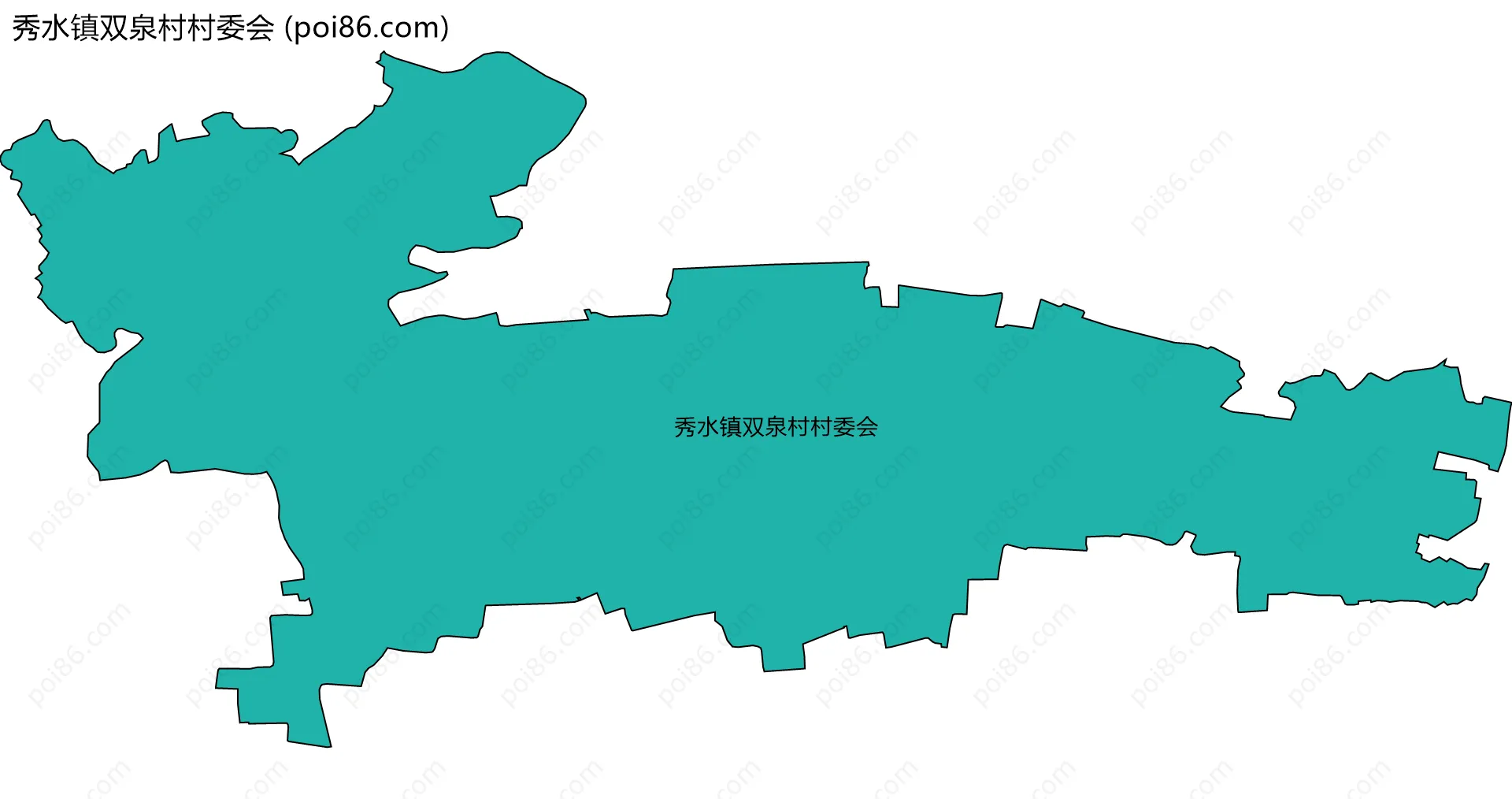 秀水镇双泉村村委会边界地图