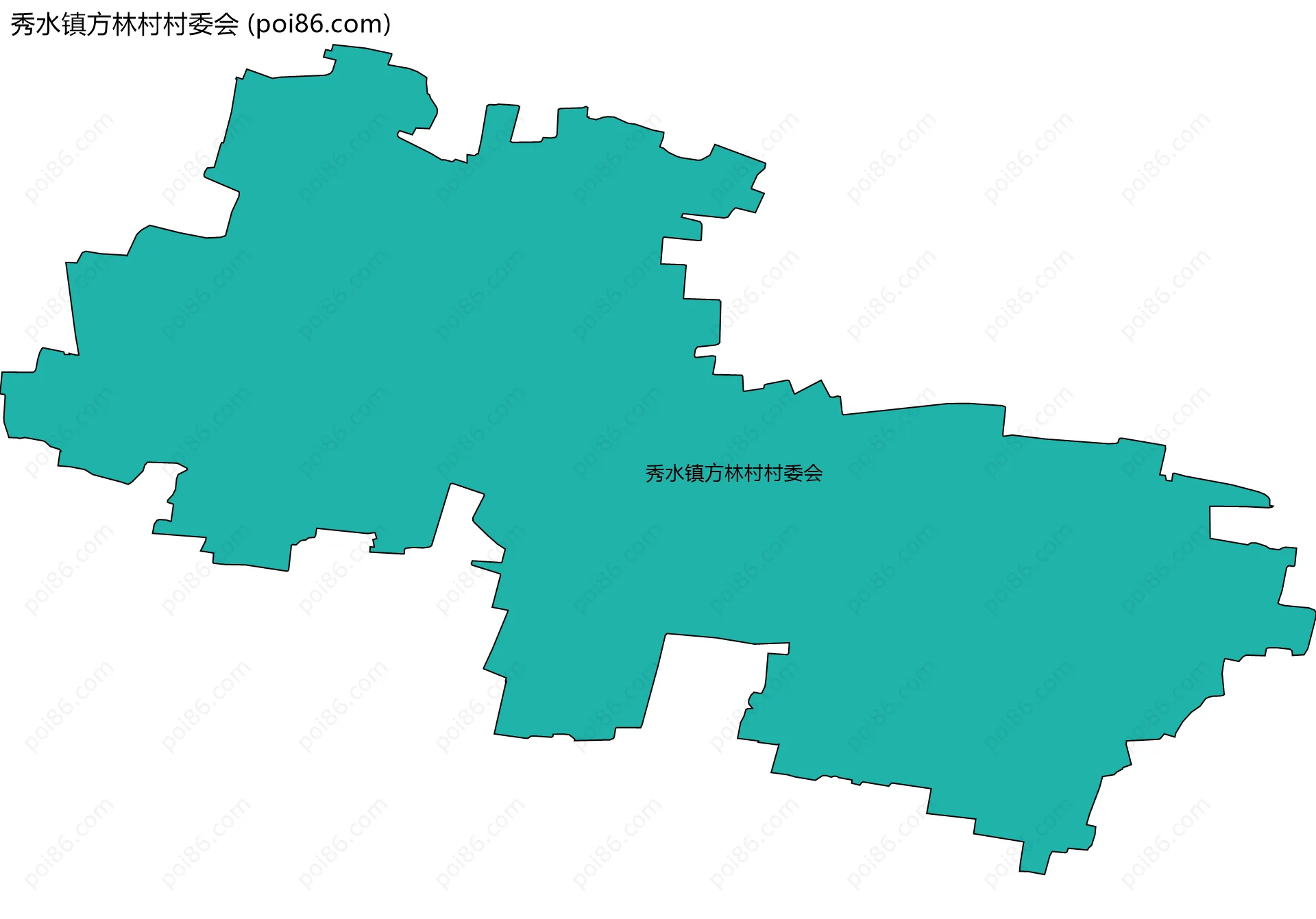 秀水镇方林村村委会边界地图