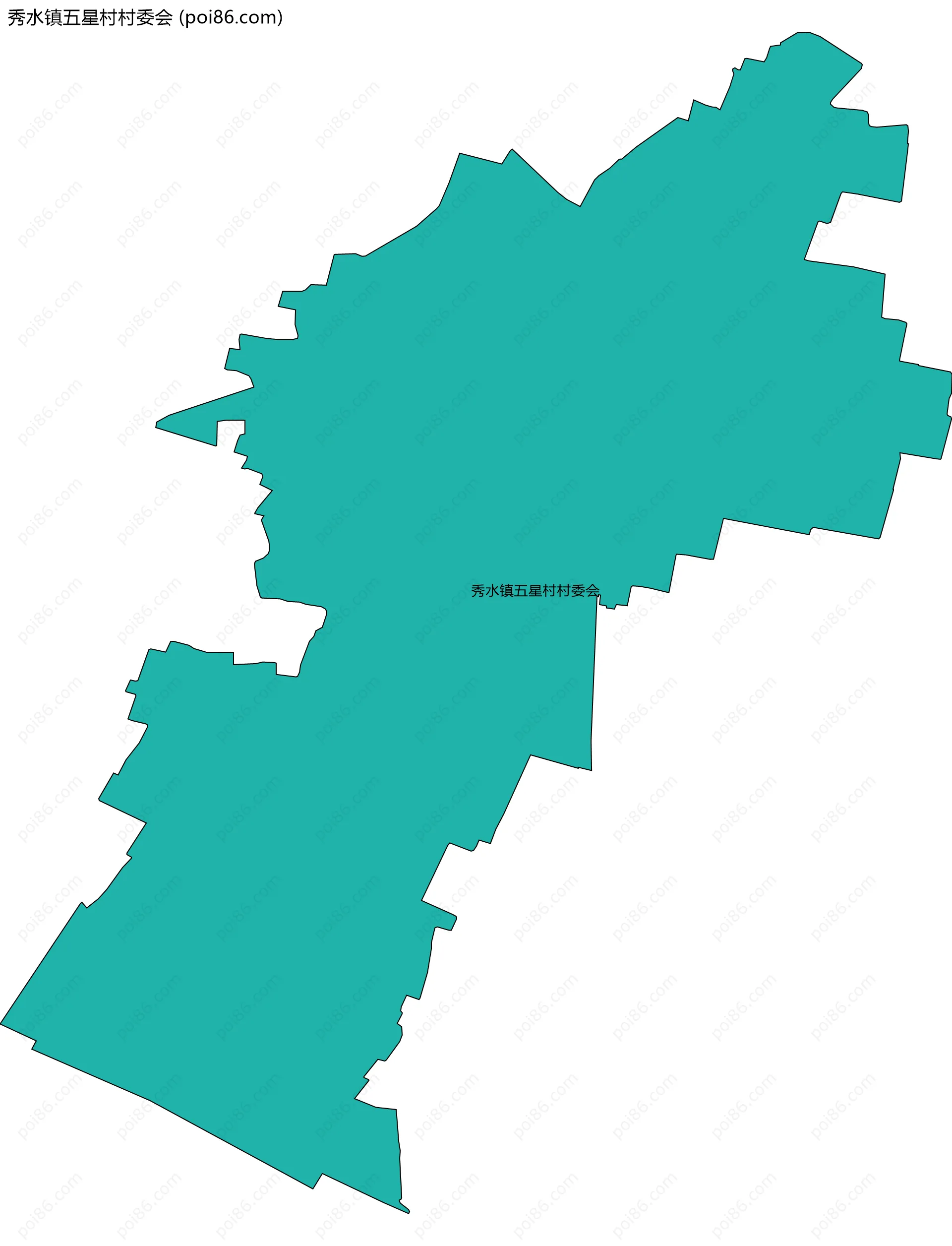 秀水镇五星村村委会边界地图