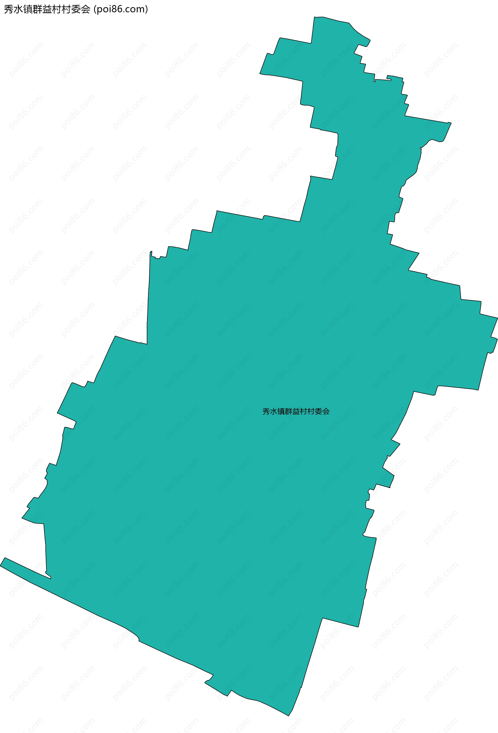 秀水镇群益村村委会边界地图