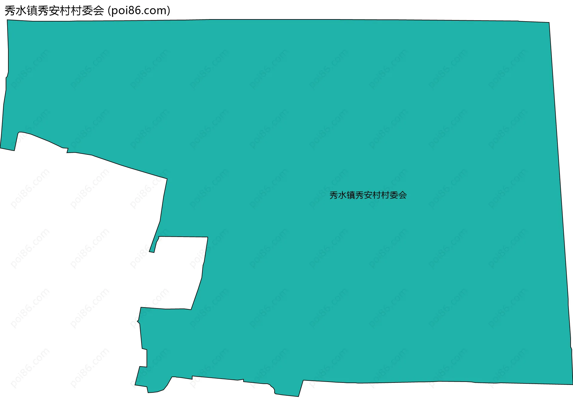 秀水镇秀安村村委会边界地图