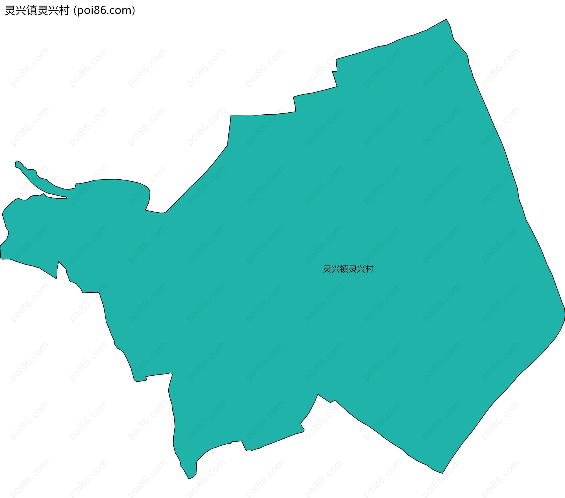 灵兴镇灵兴村边界地图
