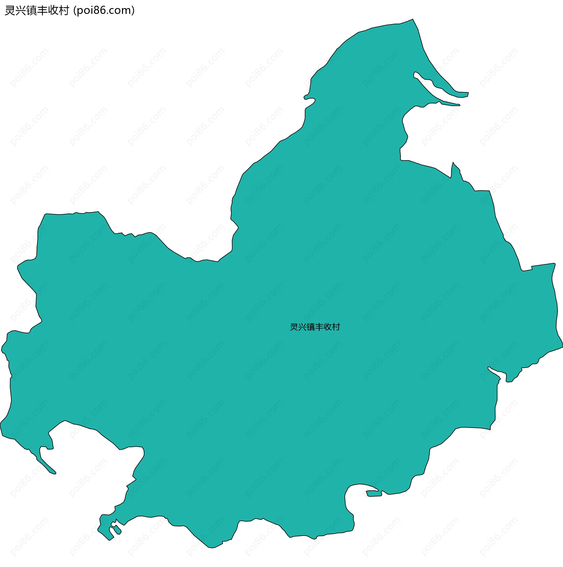 灵兴镇丰收村边界地图