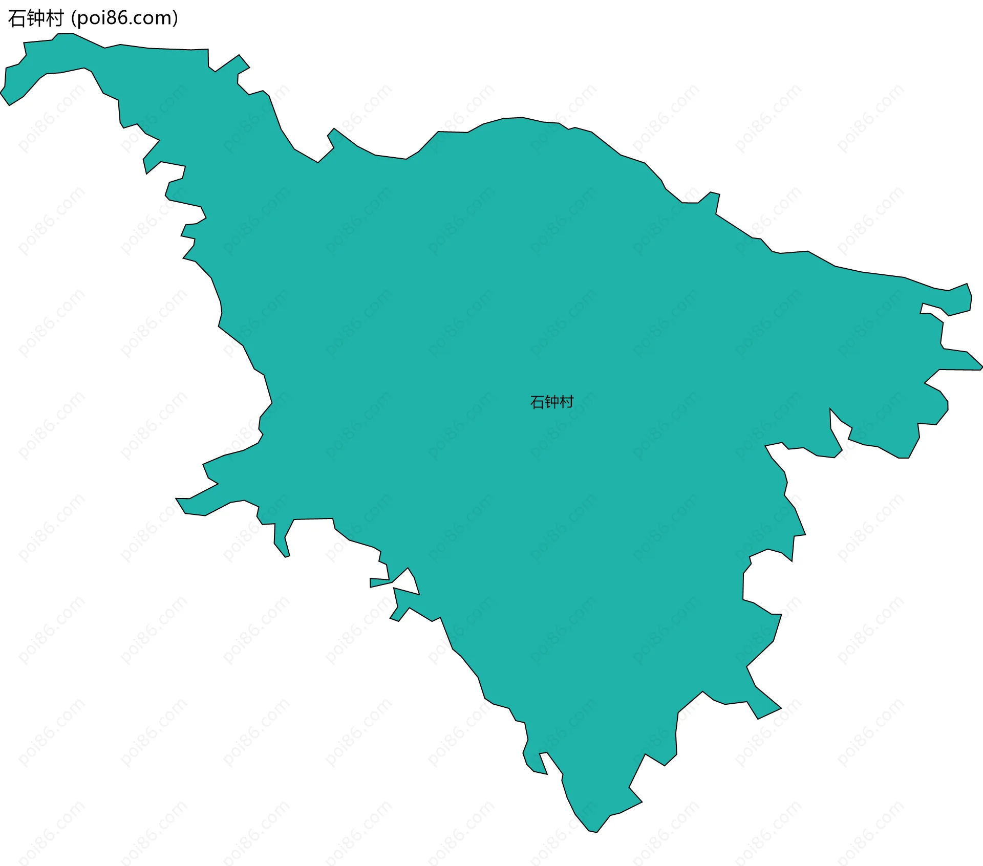 石钟村边界地图