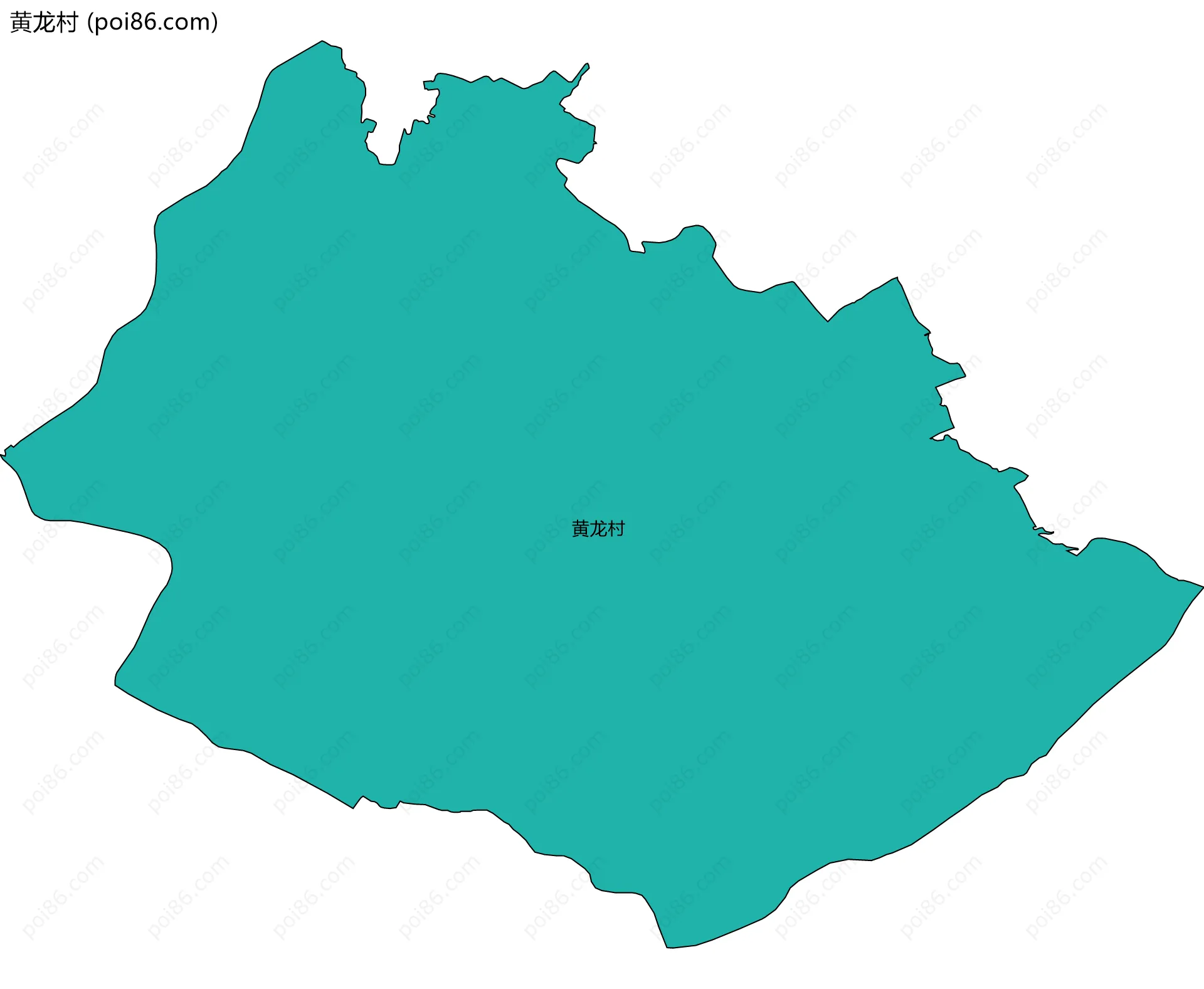 黄龙村边界地图