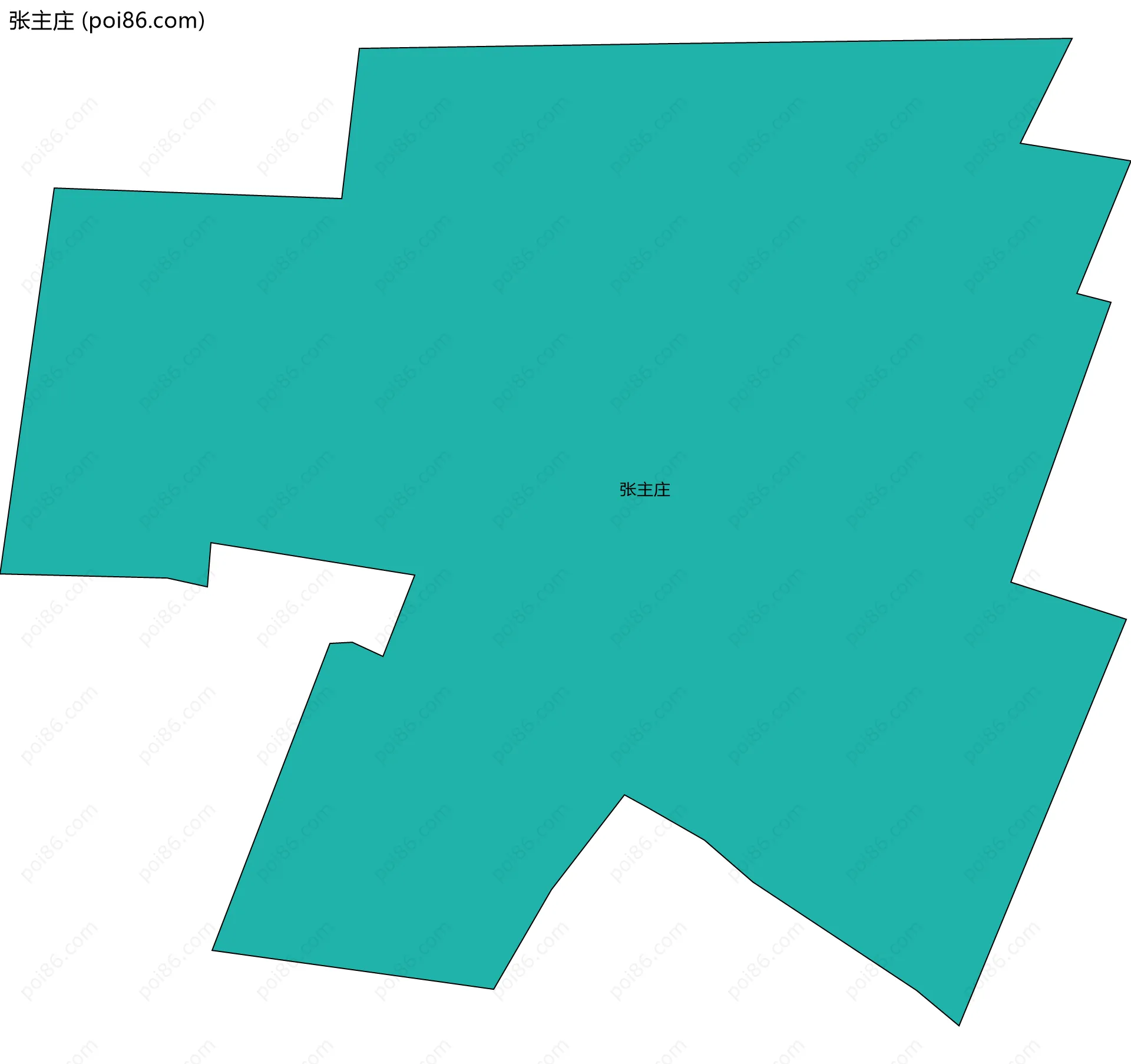 张主庄边界地图