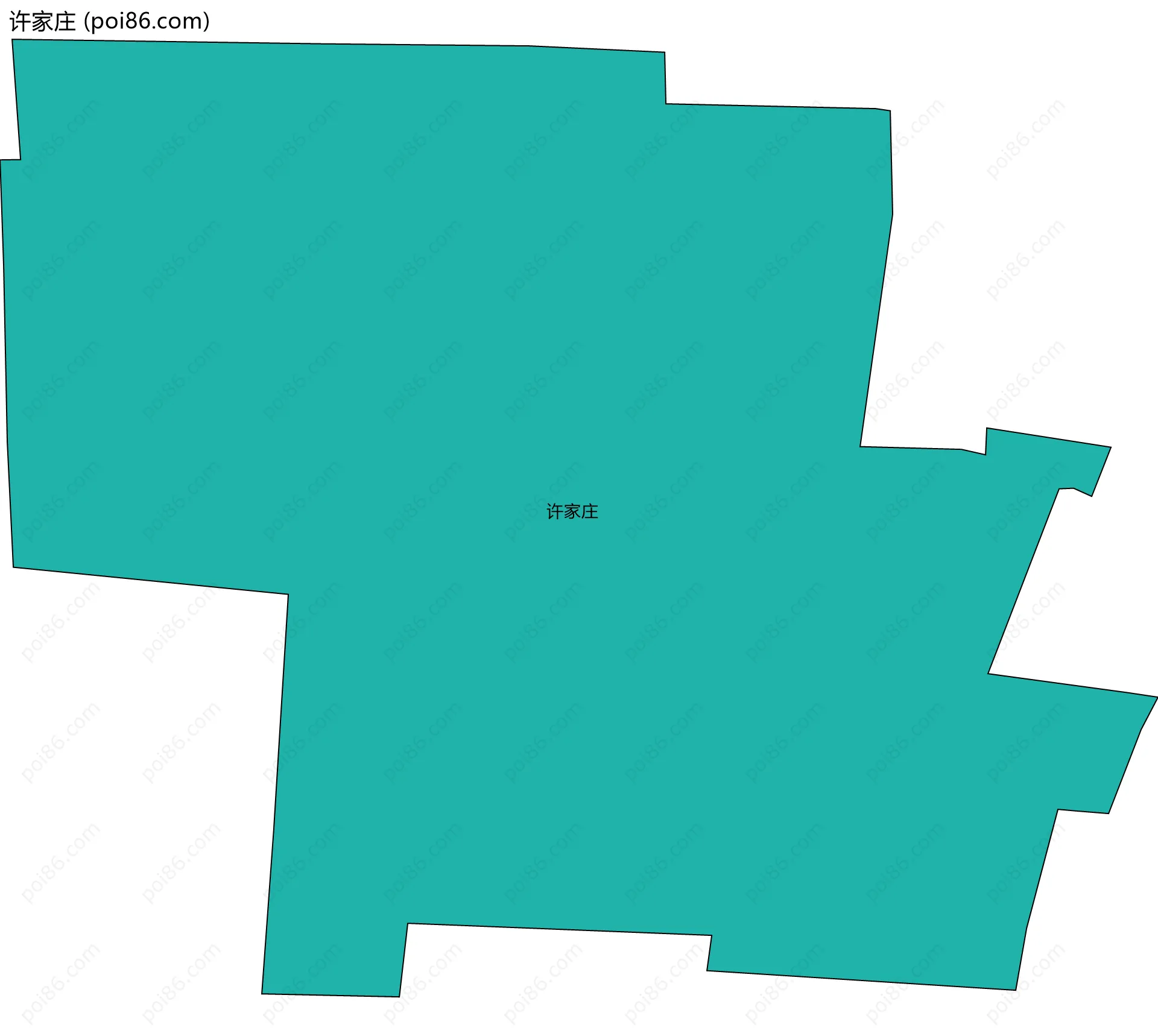 许家庄边界地图
