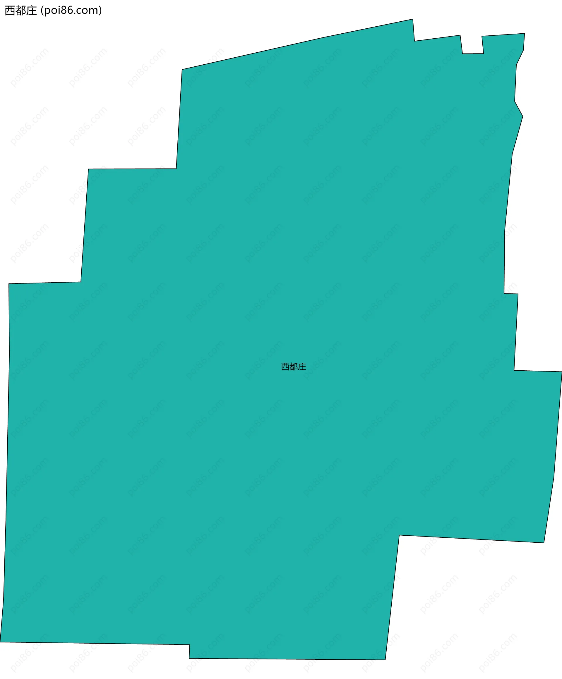 西都庄边界地图