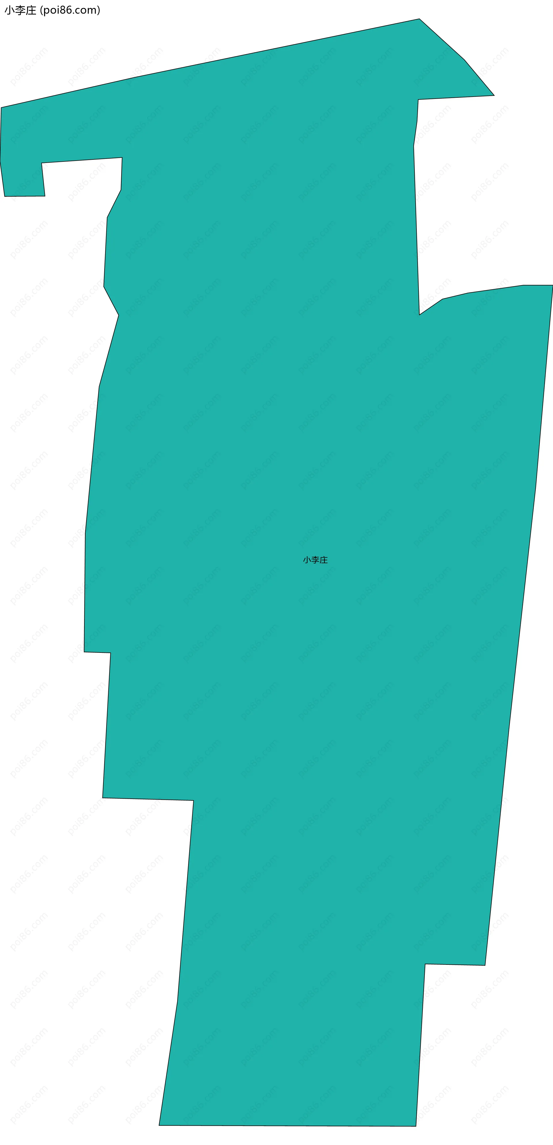 小李庄边界地图