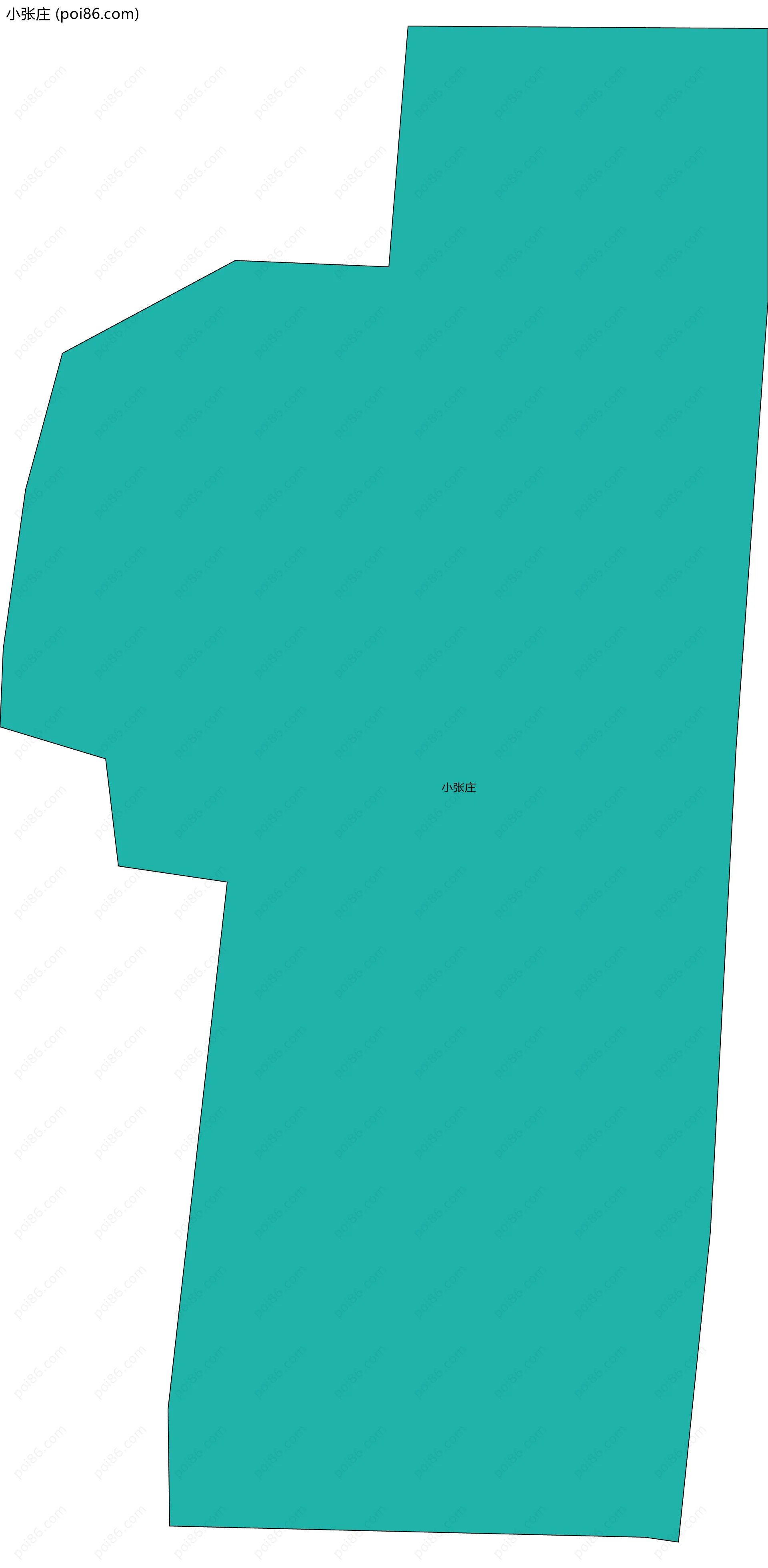 小张庄边界地图