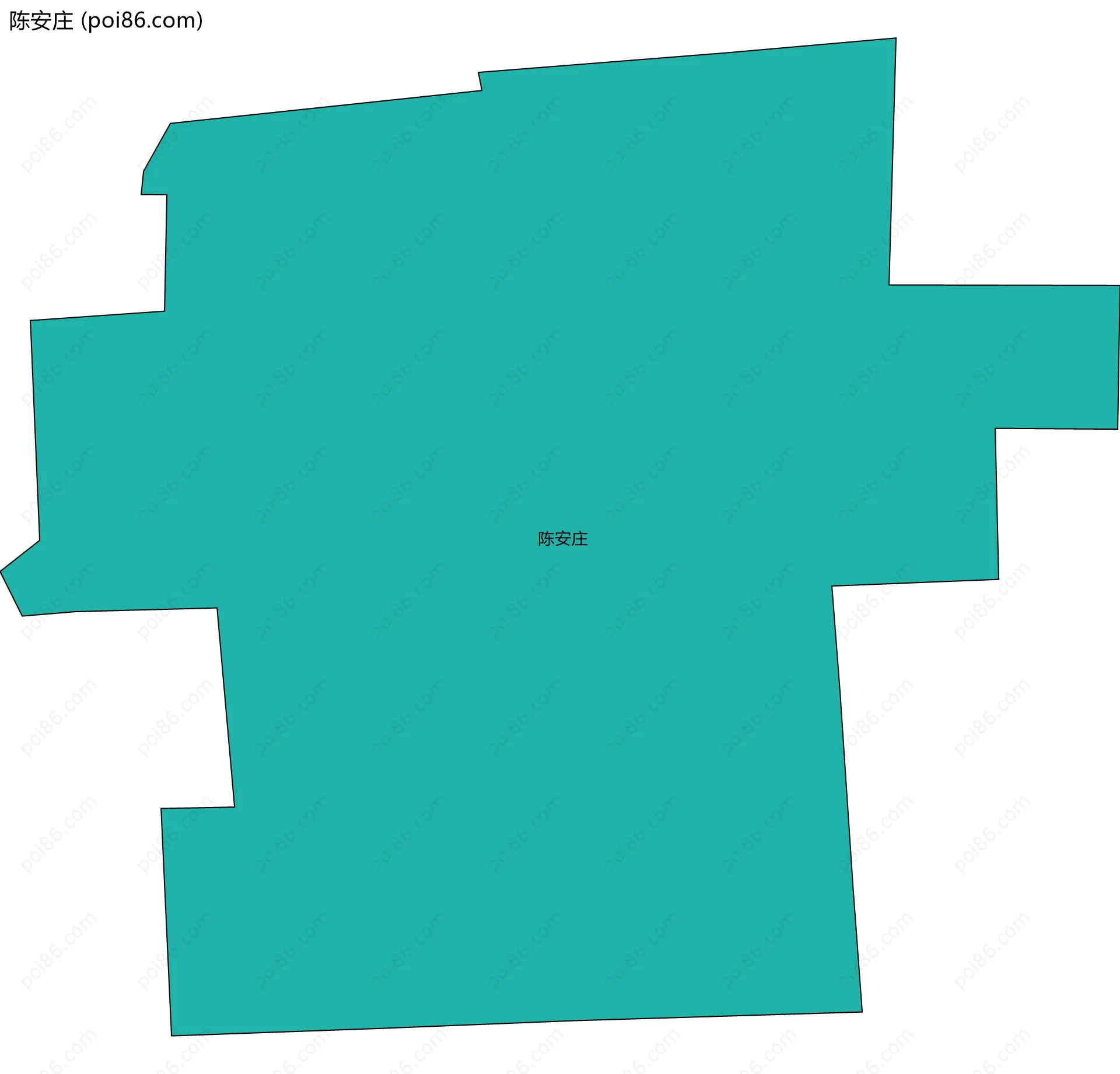 陈安庄边界地图