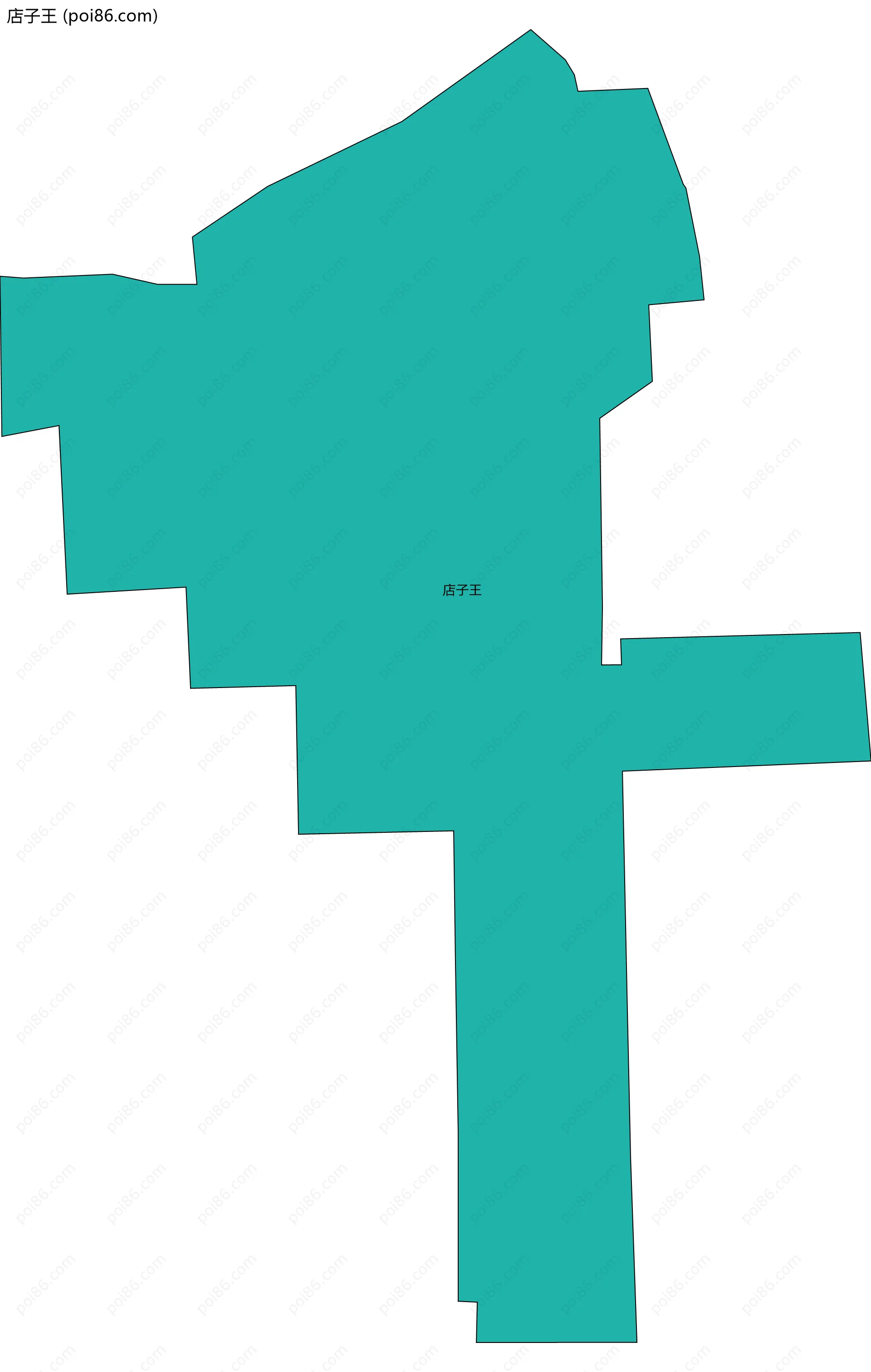 店子王边界地图