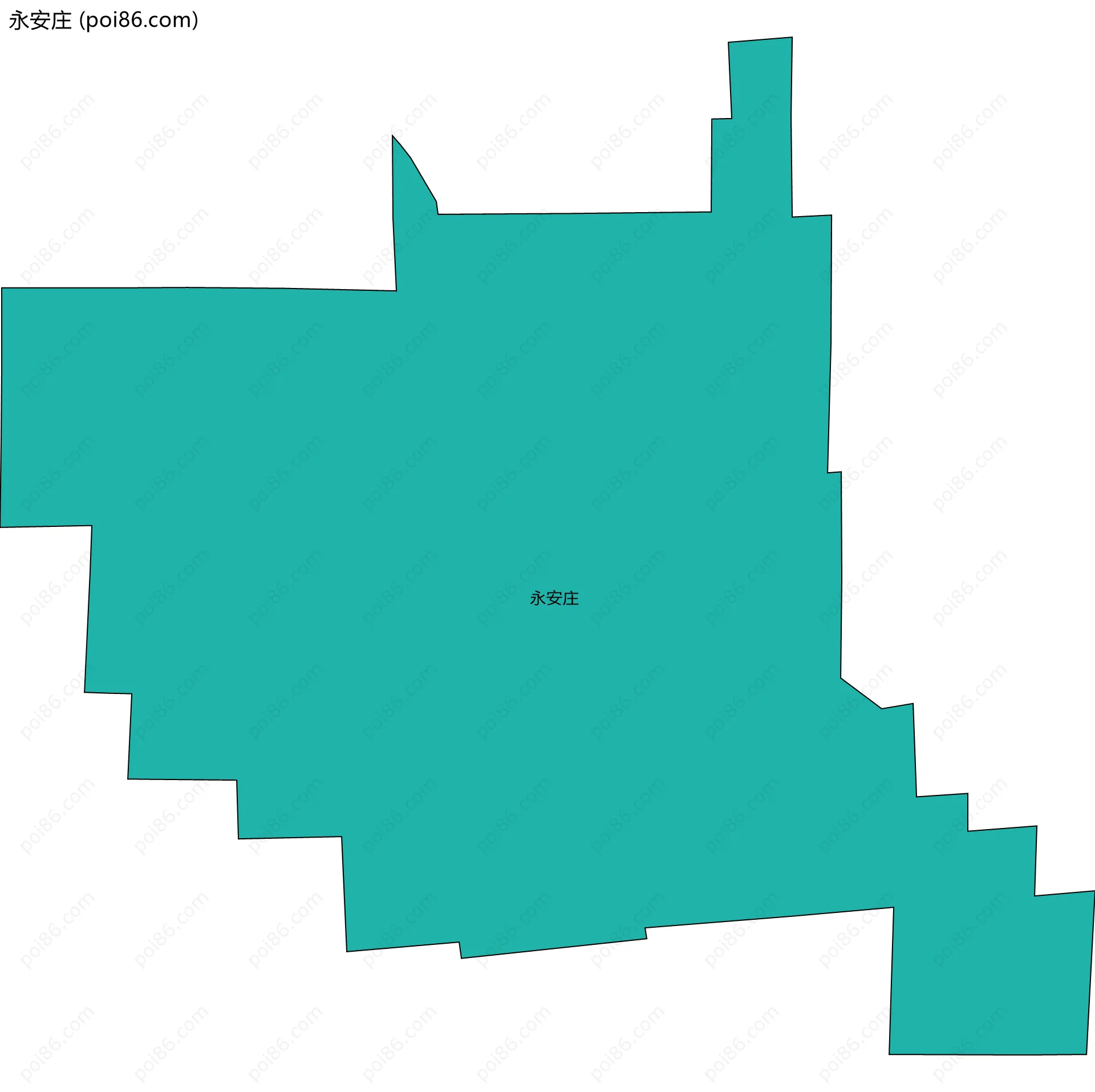 永安庄边界地图