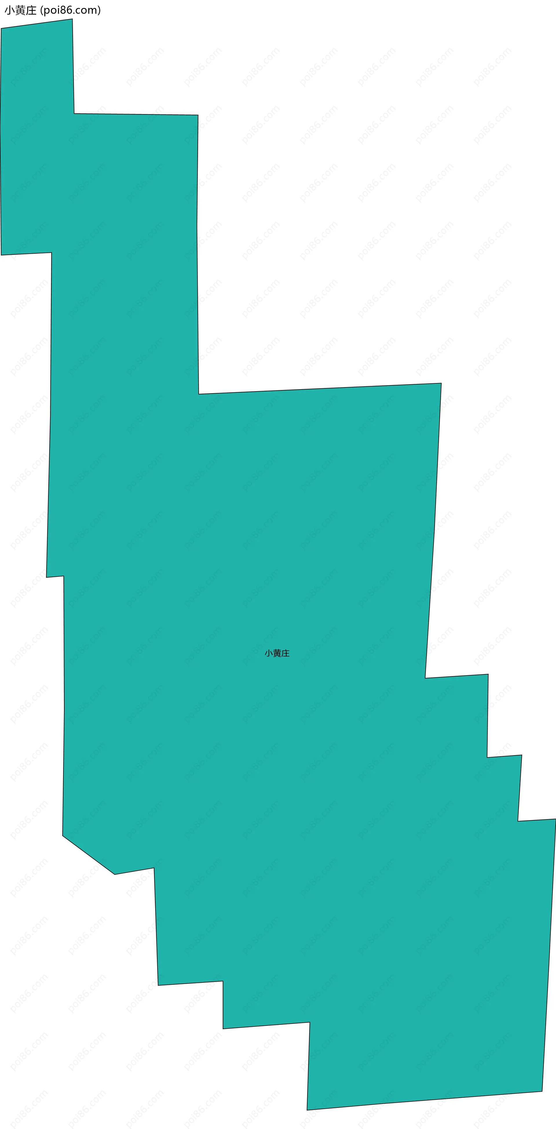 小黄庄边界地图