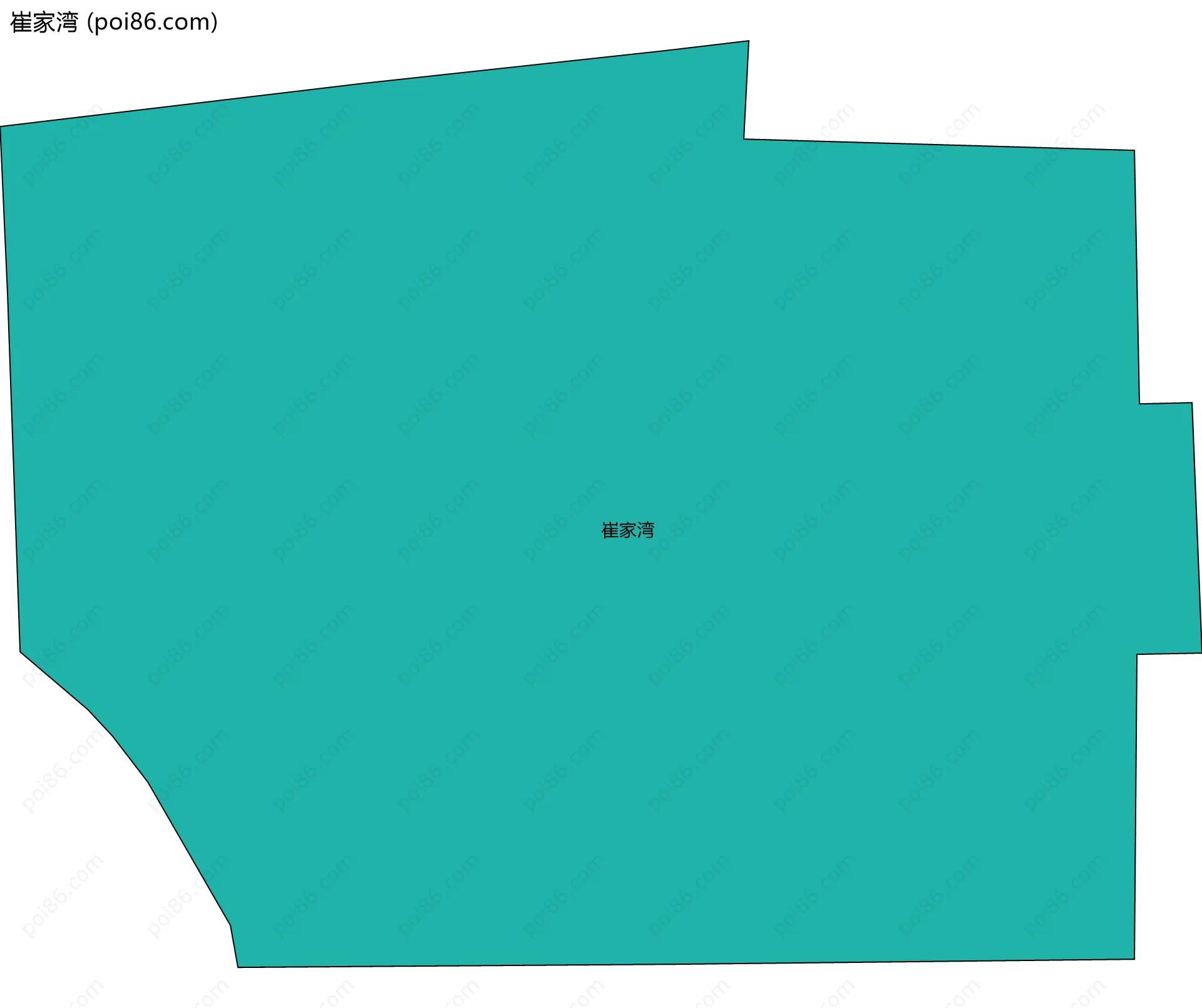 崔家湾边界地图