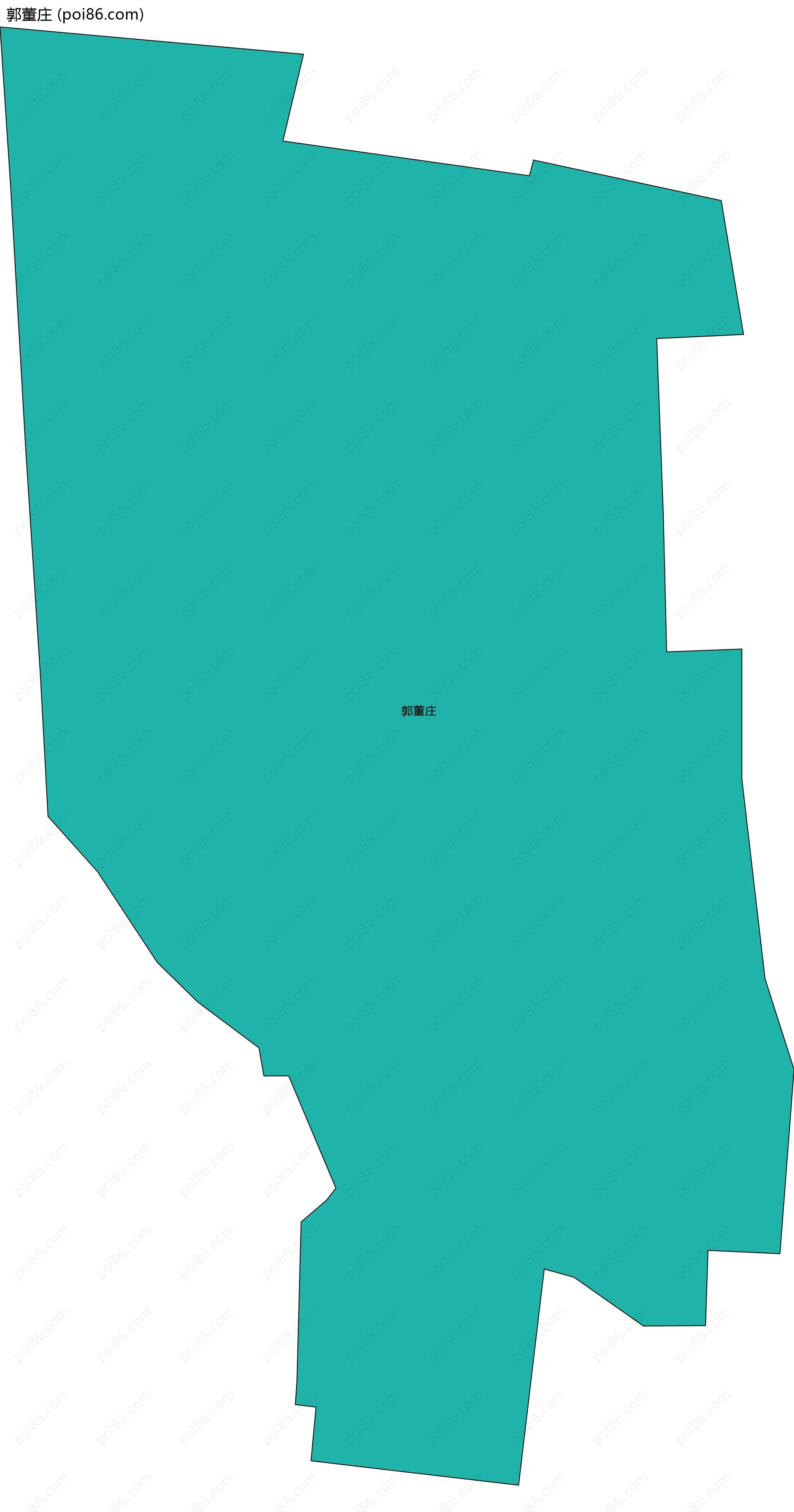 郭董庄边界地图