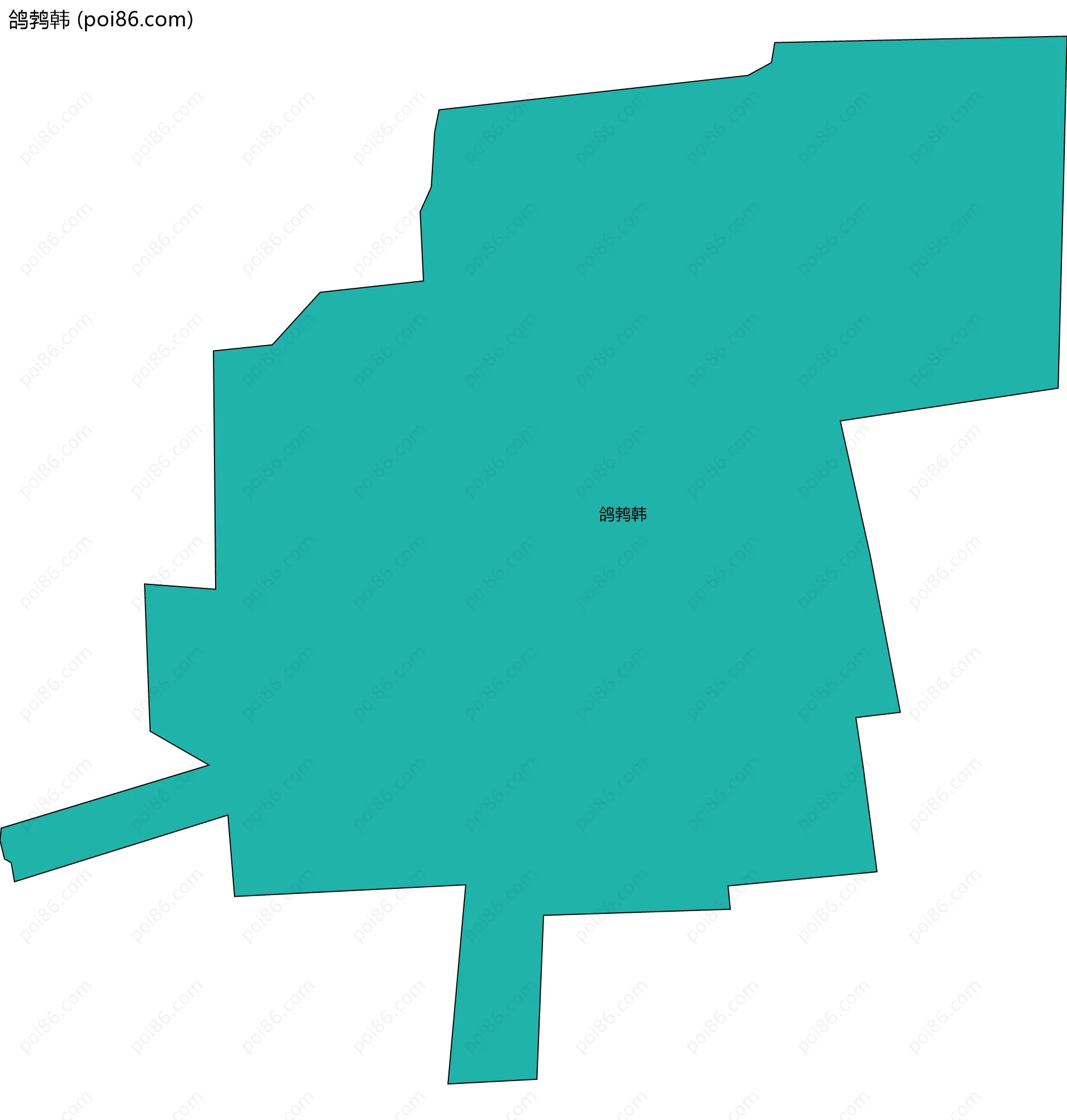 鸽鹁韩边界地图