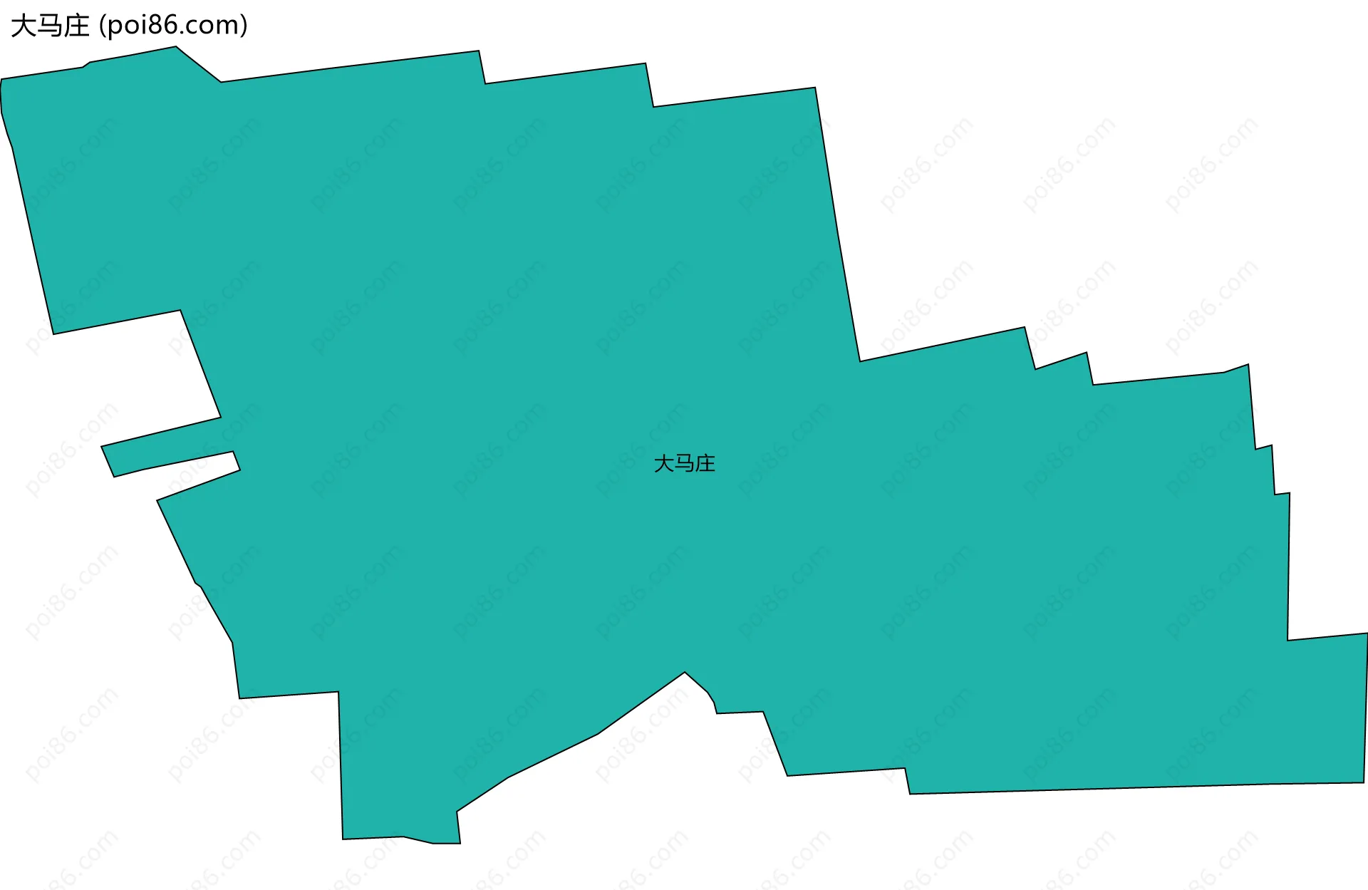 大马庄边界地图
