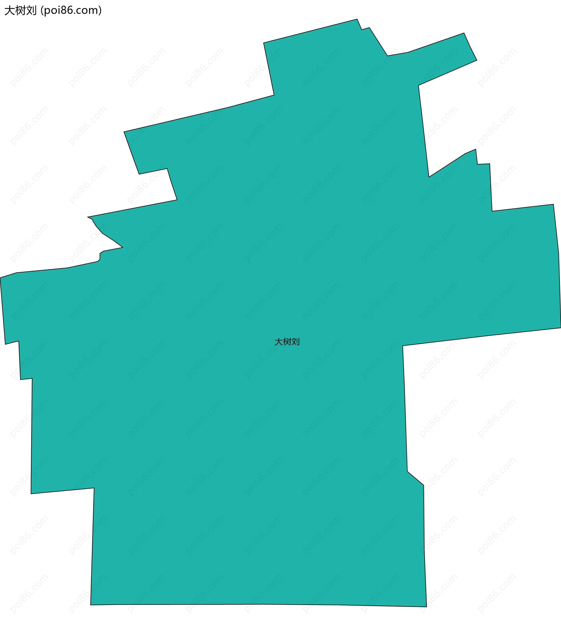 大树刘边界地图