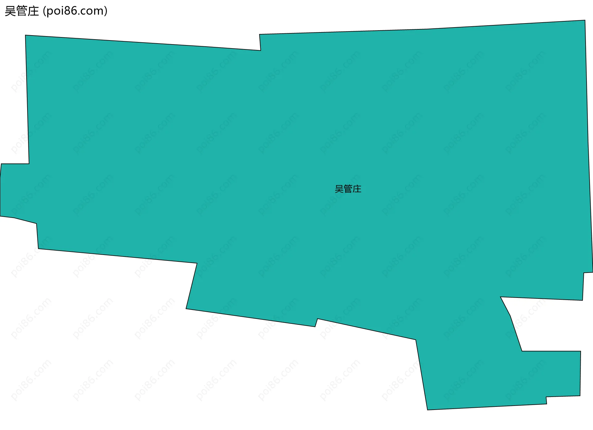 吴管庄边界地图