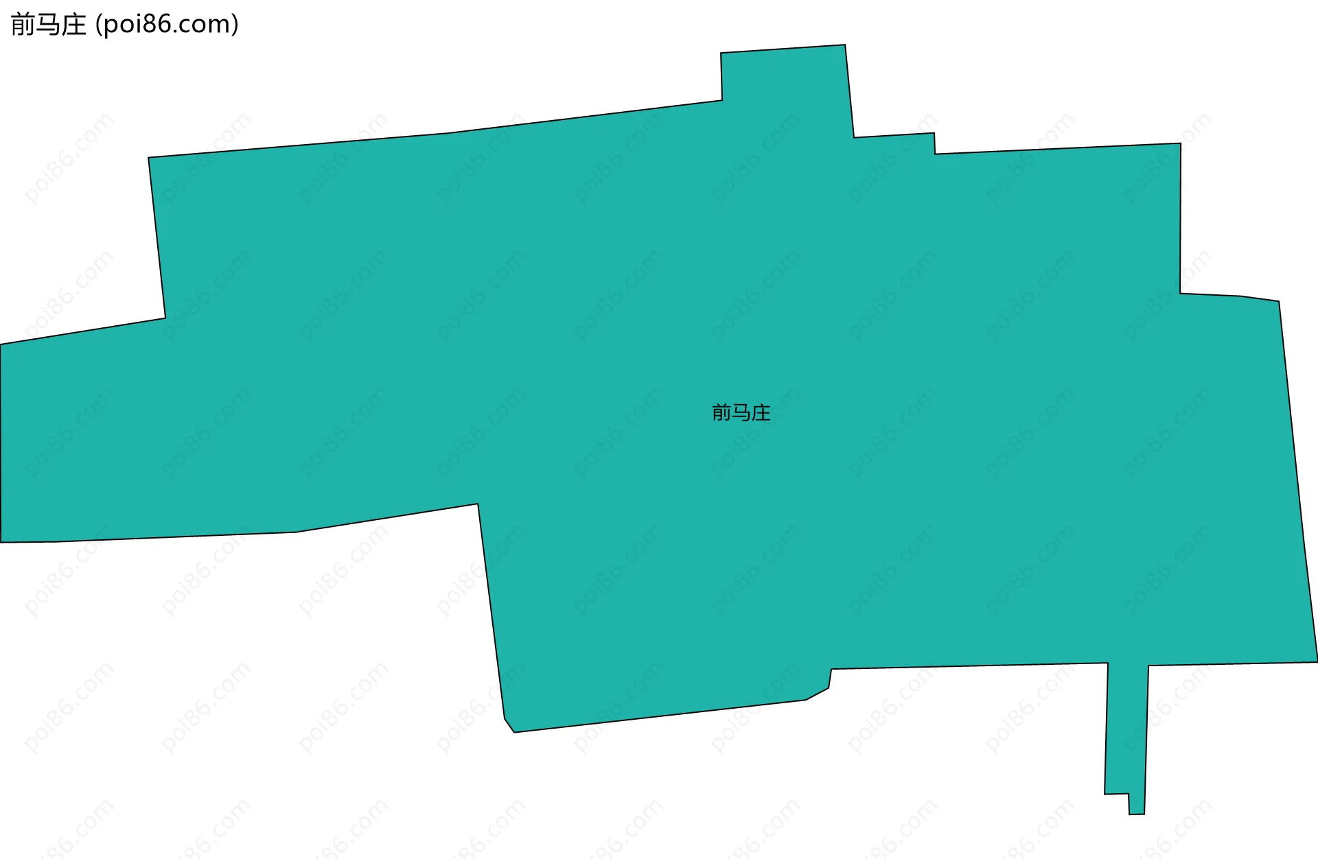 前马庄边界地图