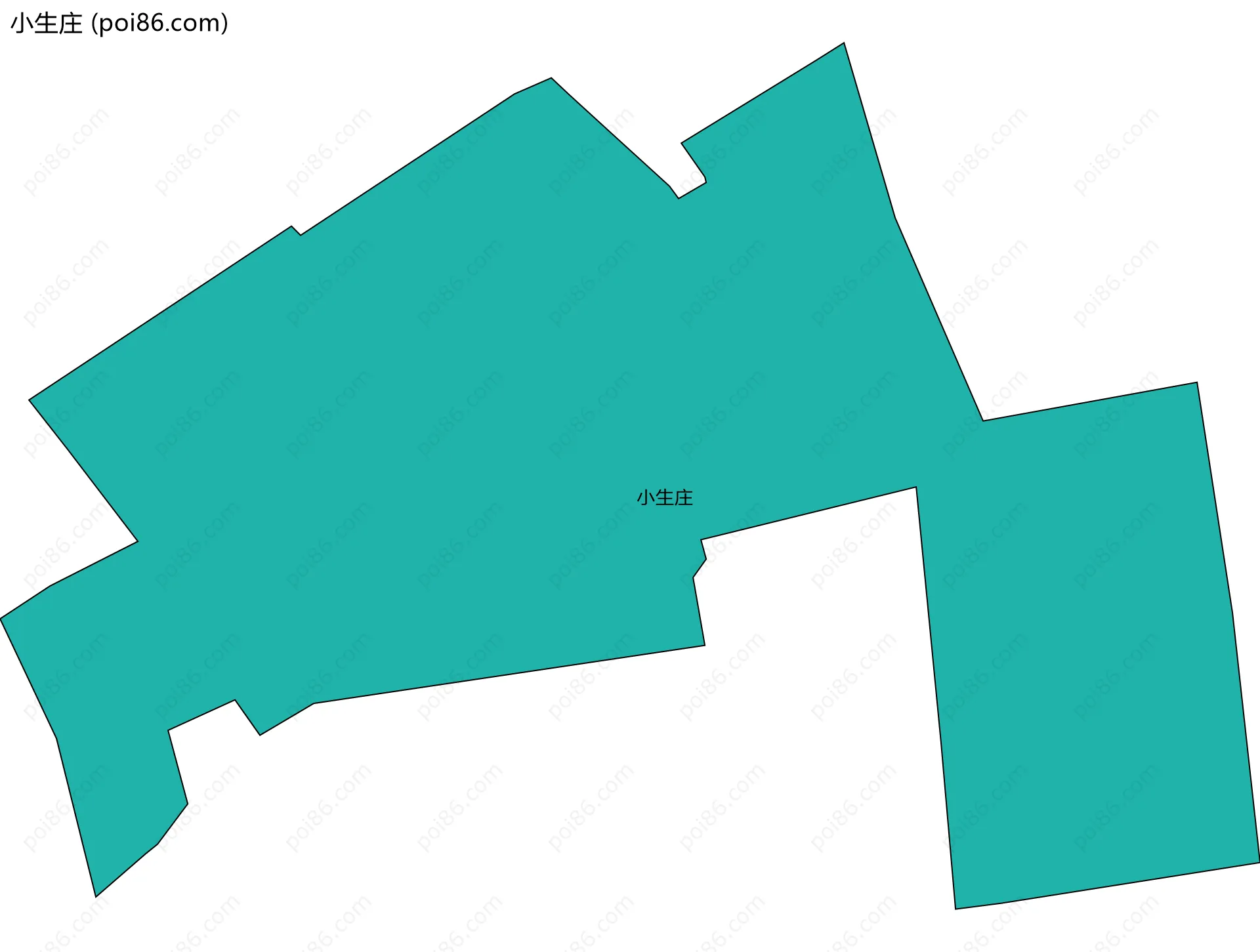 小生庄边界地图