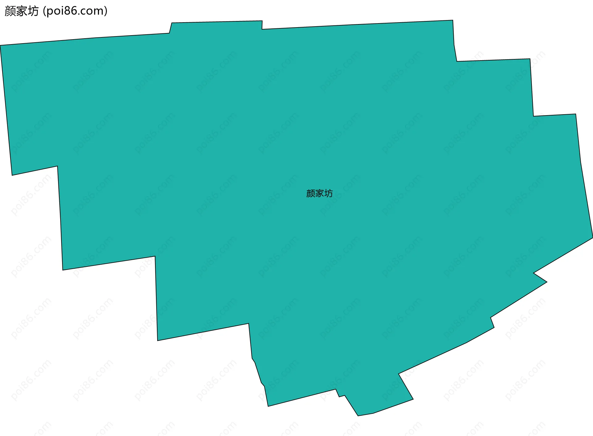 颜家坊边界地图