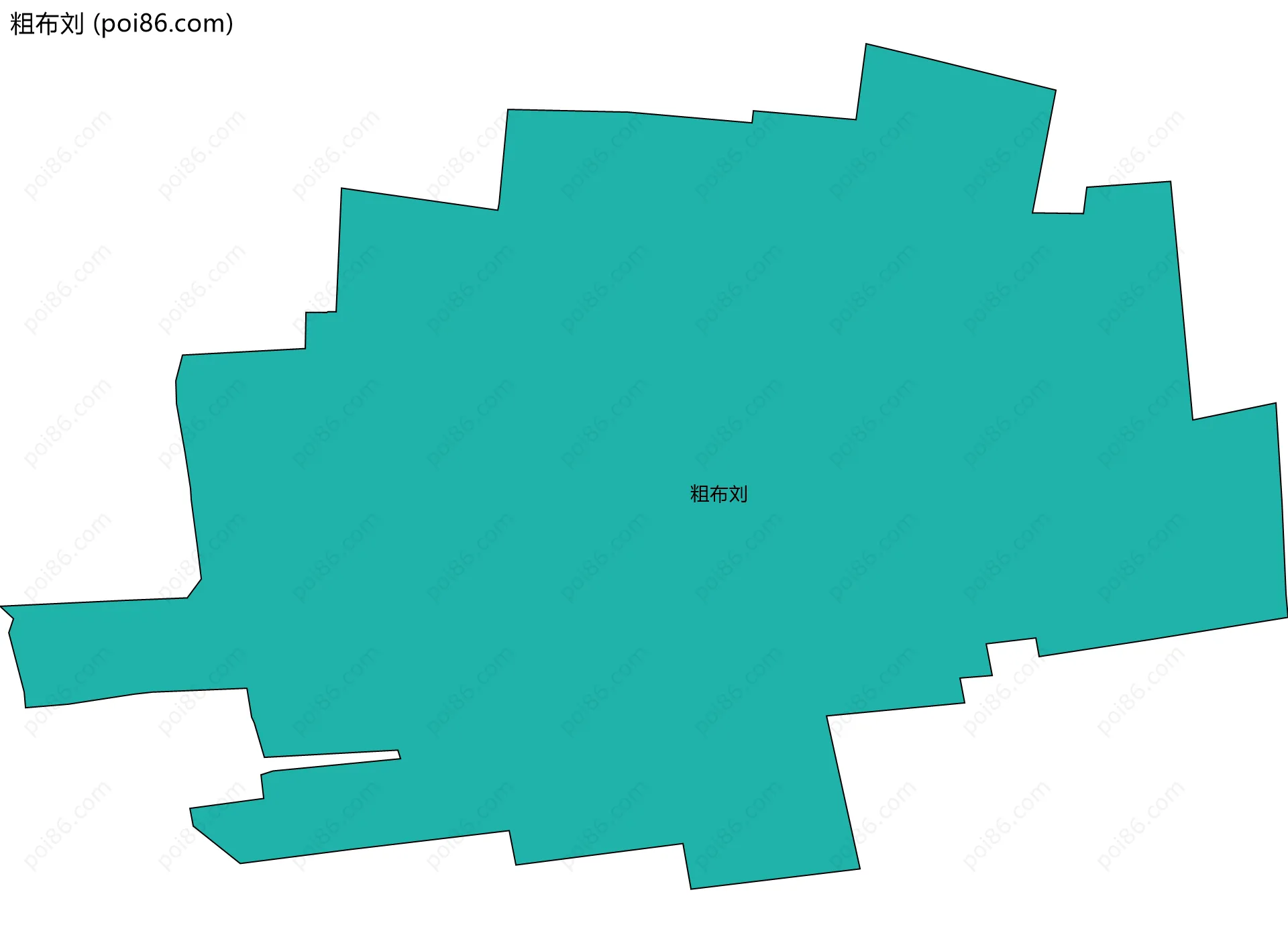 粗布刘边界地图